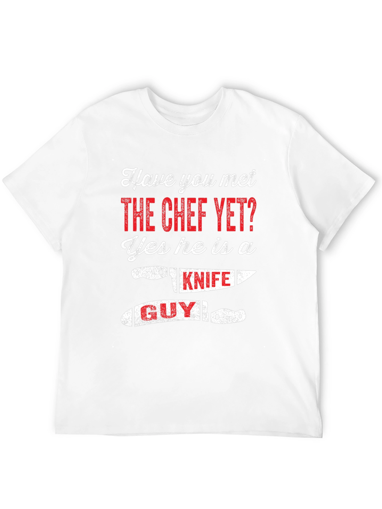 Chef Knife Guy Graphic Tee - Black Cotton T-Shirt