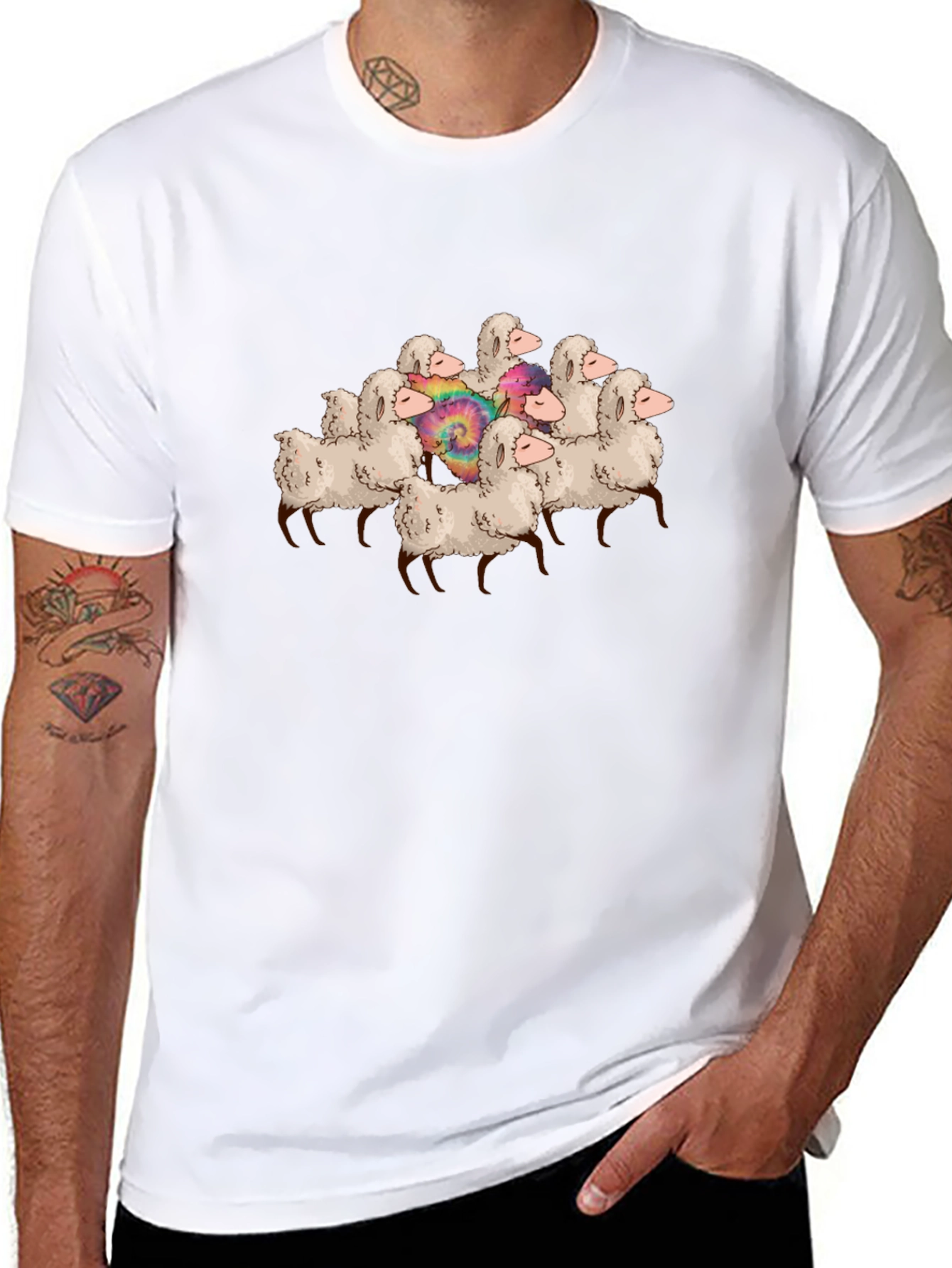 Sheep Herd Graphic T-Shirt - Unique Design