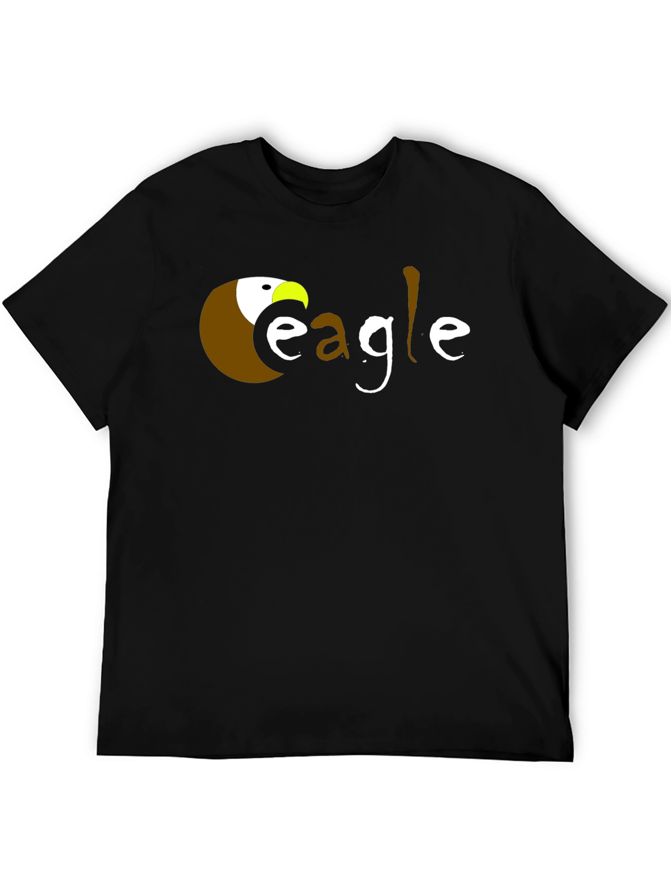 Eagle Graphic T-Shirt - Black Crew Neck