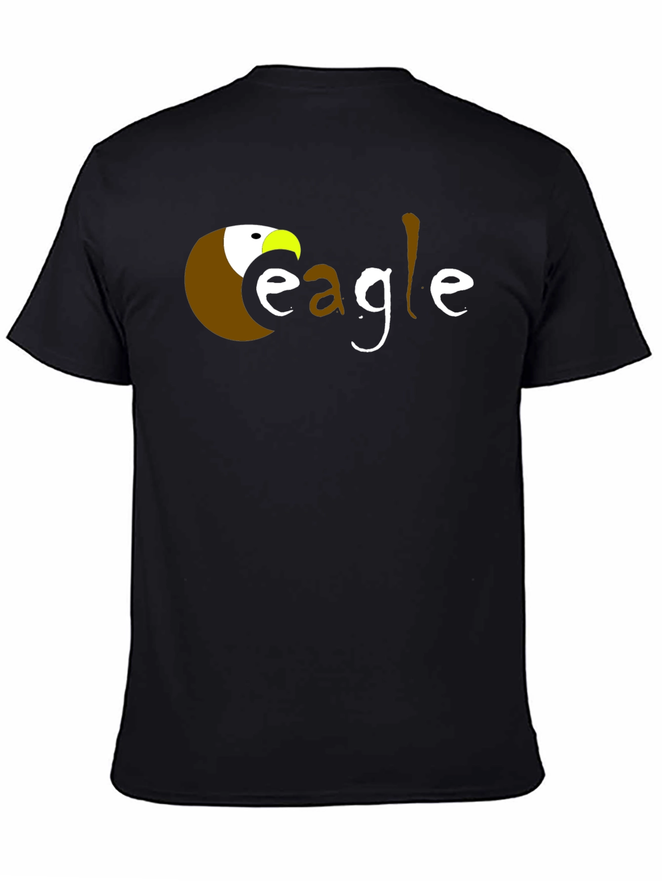 Eagle Graphic T-Shirt - Black Crew Neck