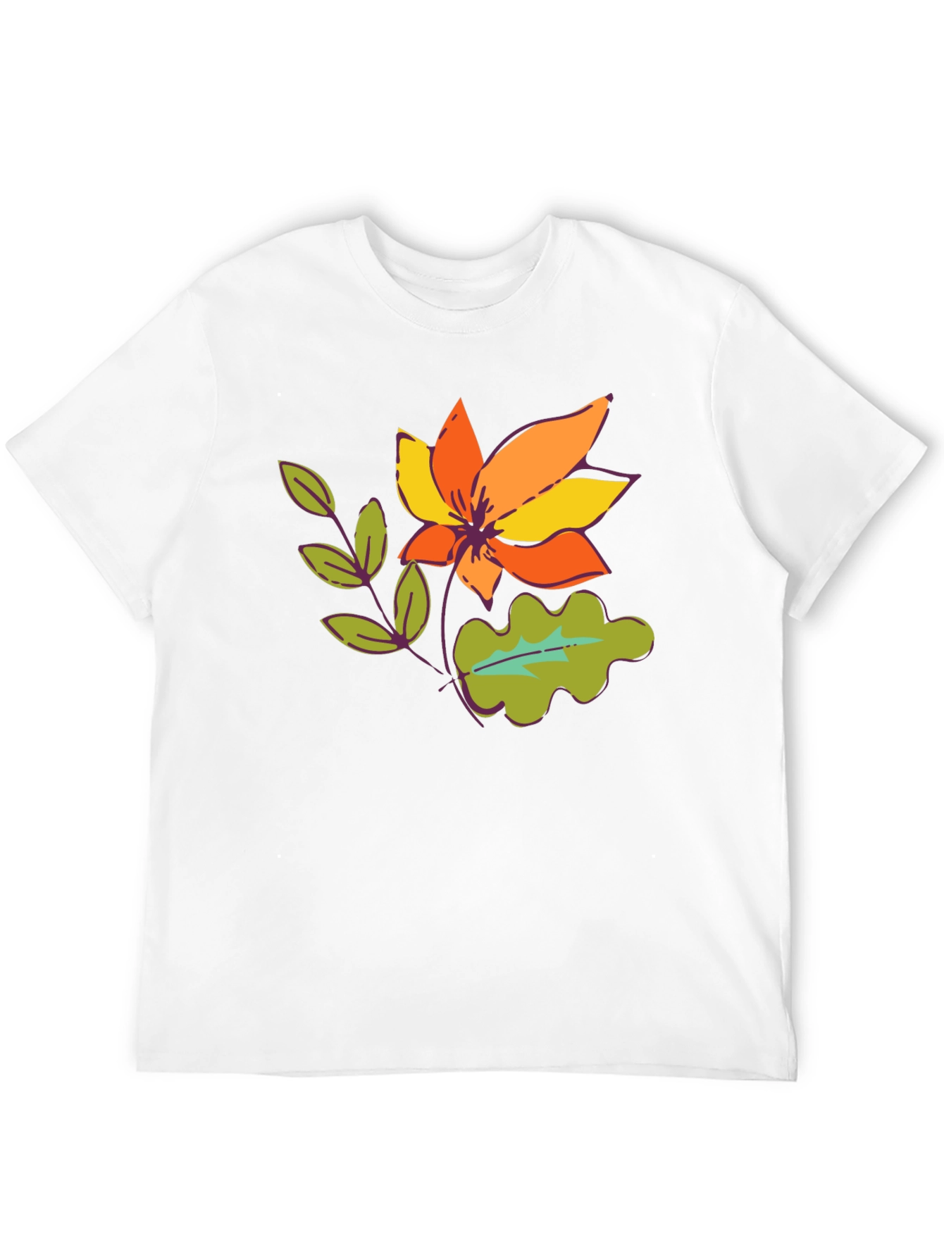 Black Floral Graphic Tee