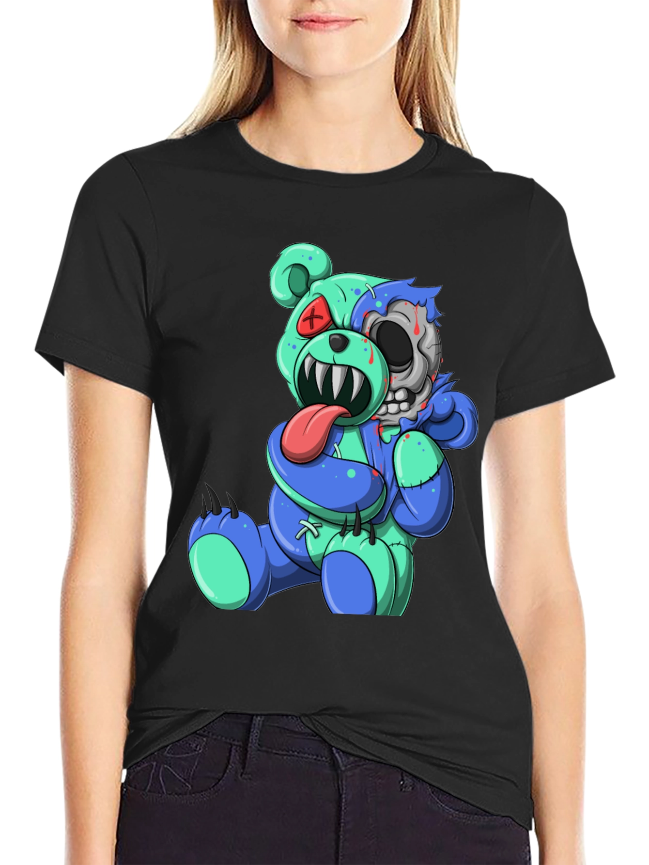 Zombie Bear T-Shirt - Unique Graphic Tee