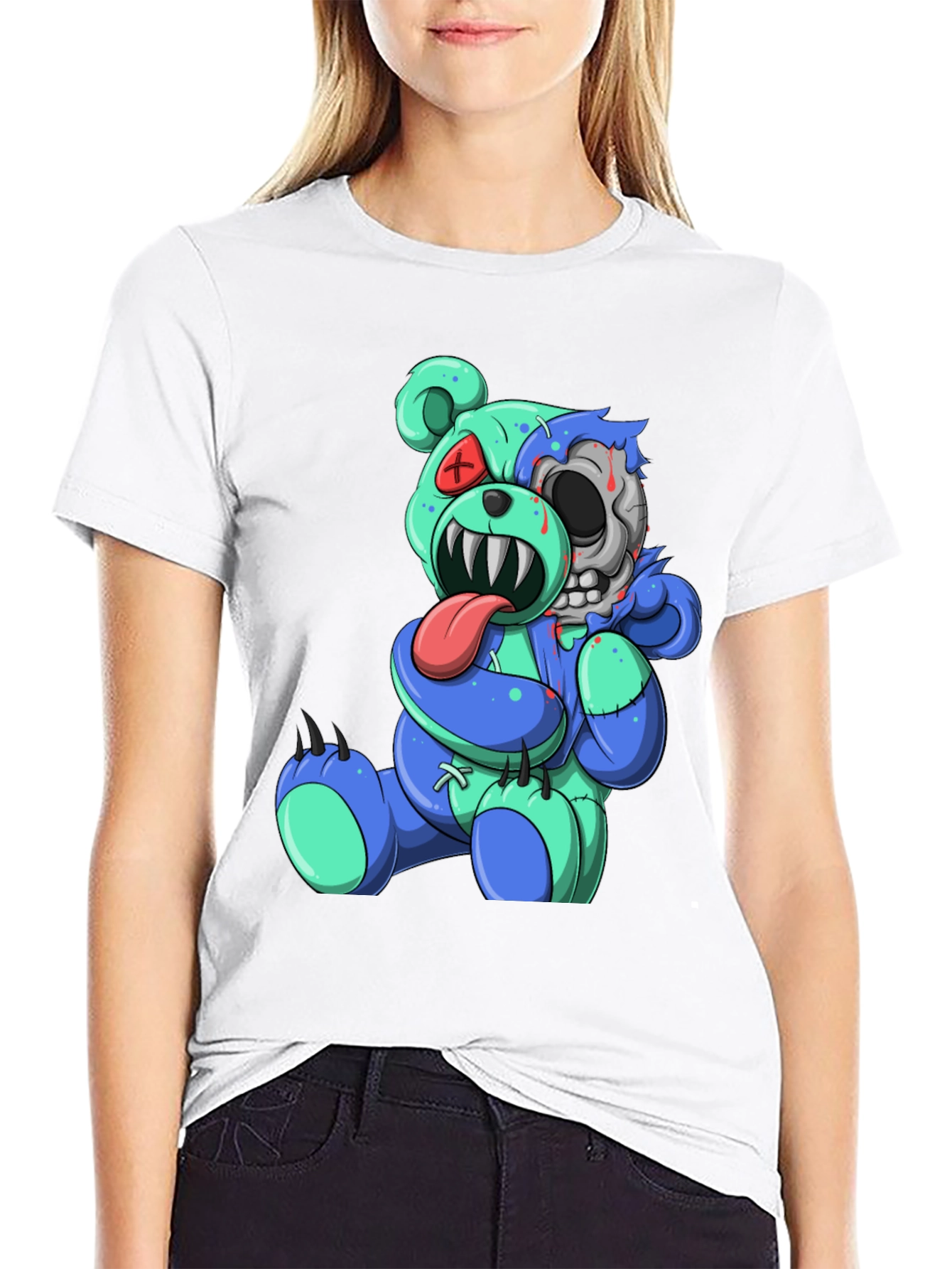 Zombie Bear T-Shirt - Unique Graphic Tee