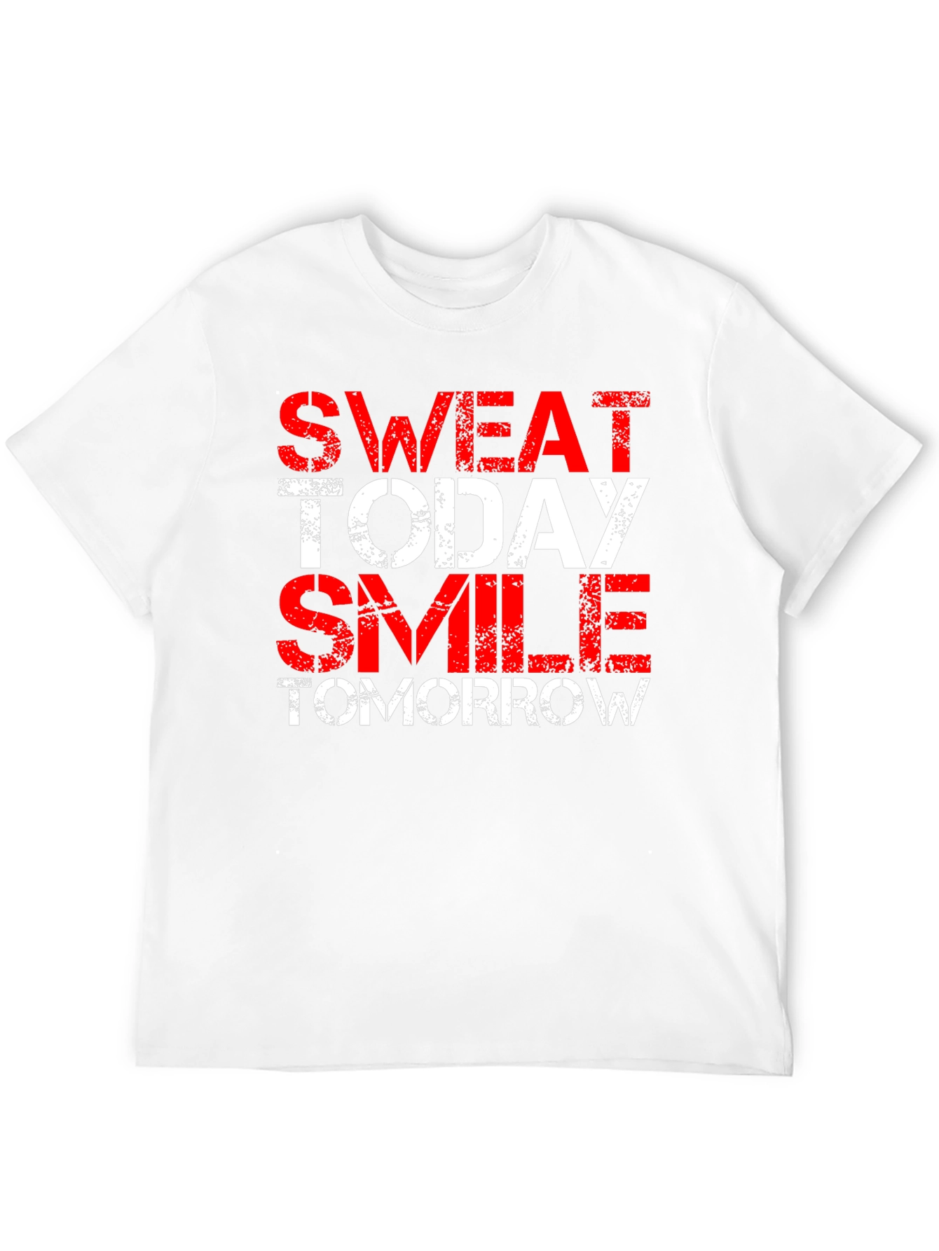 Sweat Today Smile Tomorrow Black T-Shirt