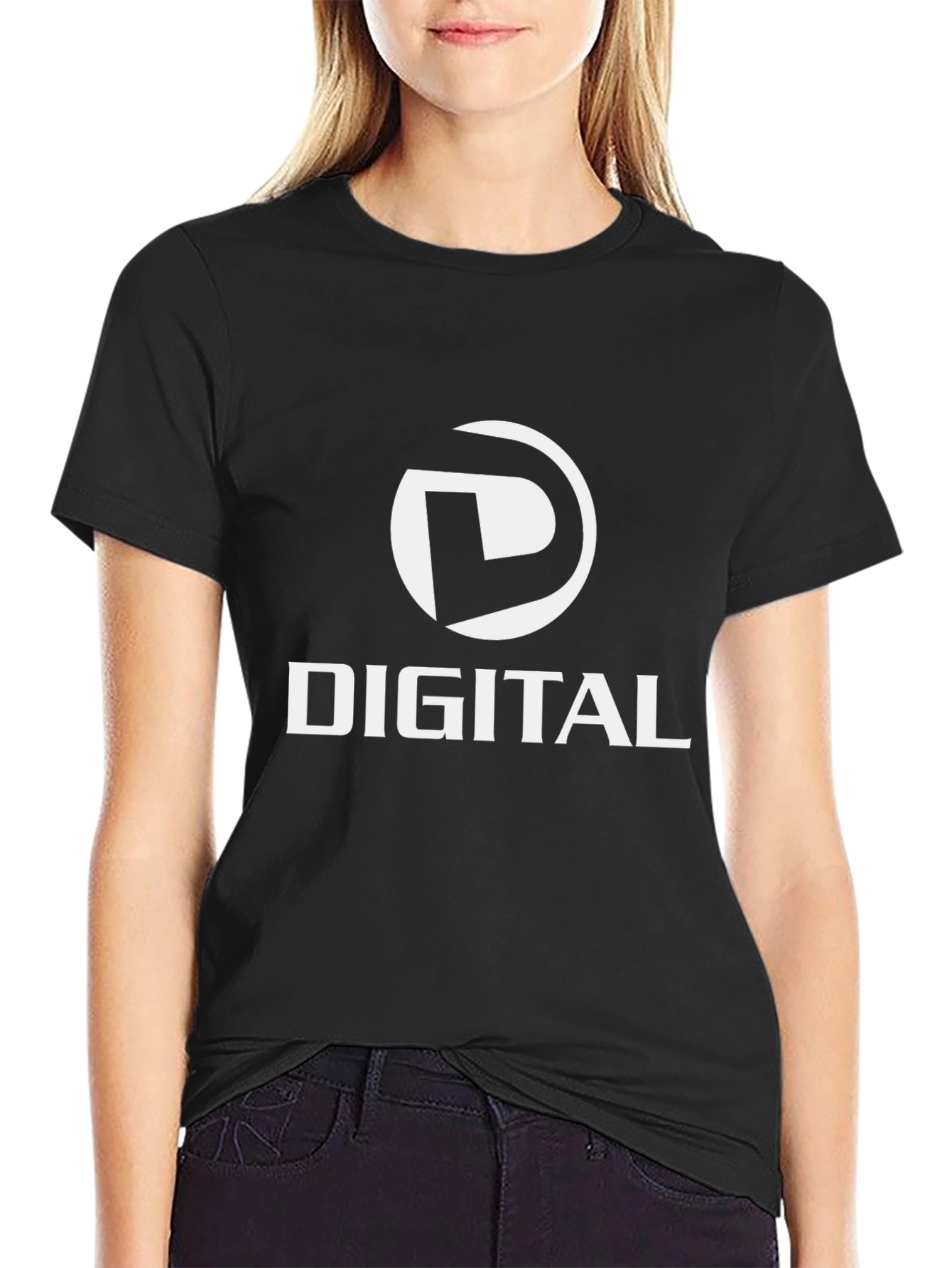 Digital Logo Black T-Shirt