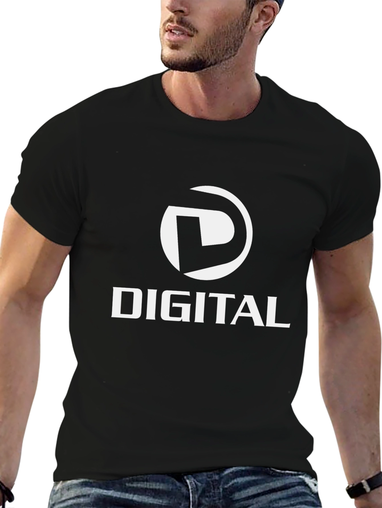 Digital Logo Black T-Shirt