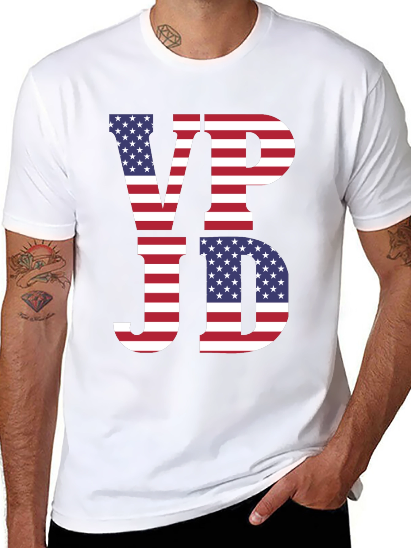 VP JD USA Flag Patriotic T-Shirt
