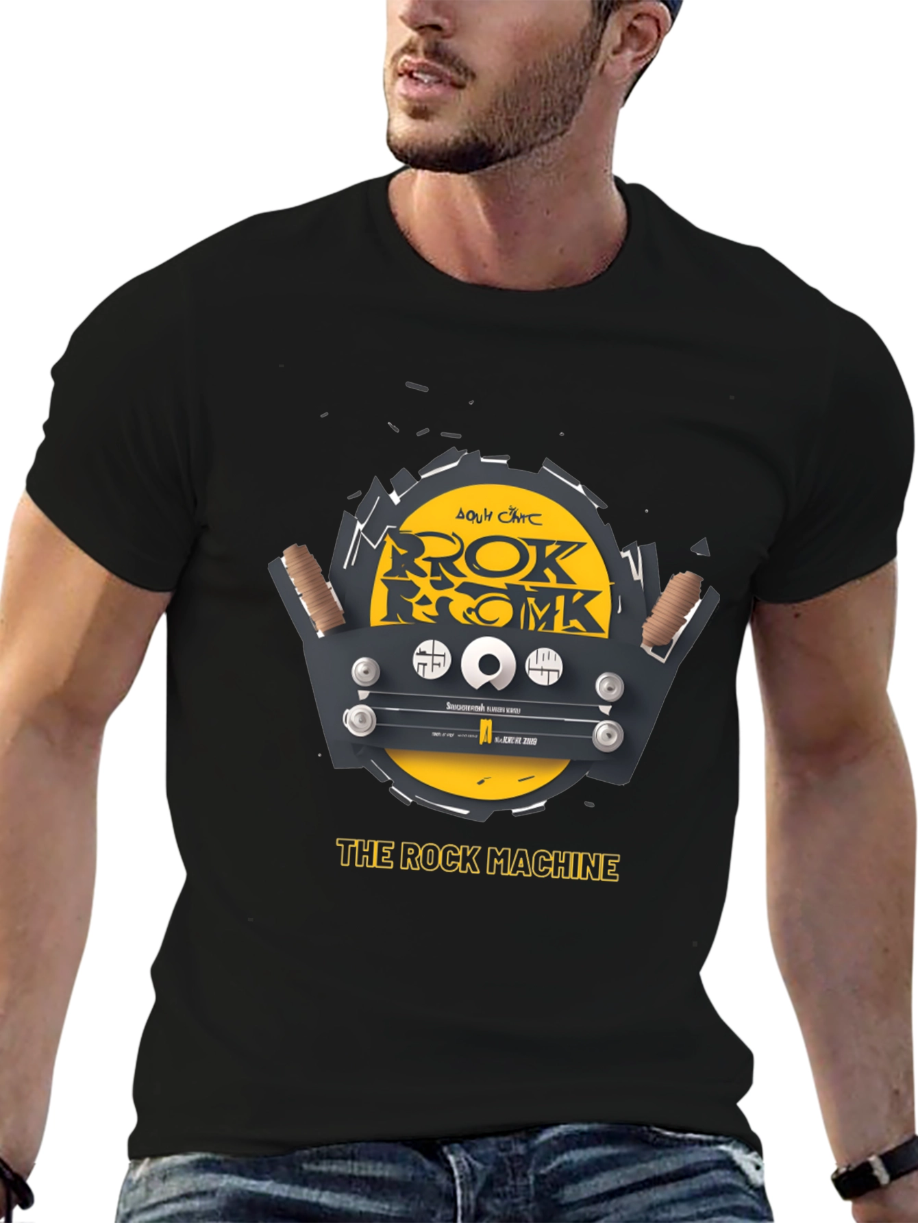 The Rock Machine Graphic Tee - Cool Band T-Shirt