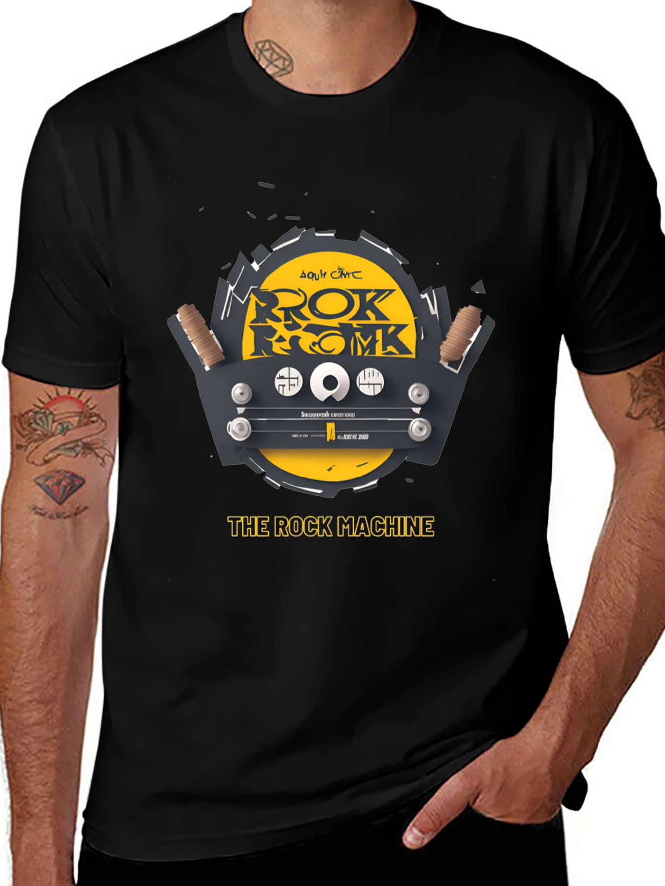The Rock Machine Graphic Tee - Cool Band T-Shirt