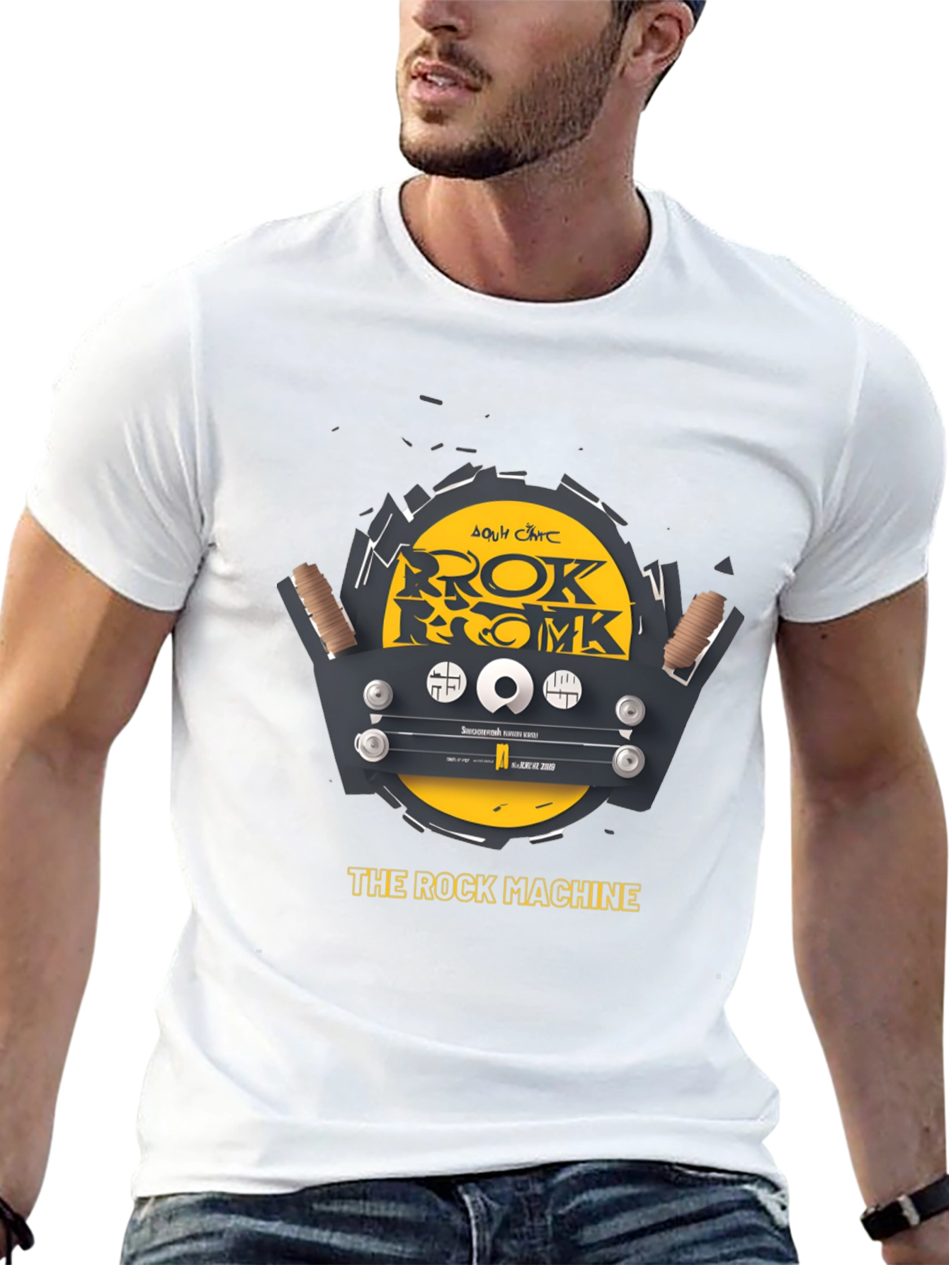 The Rock Machine Graphic Tee - Cool Band T-Shirt