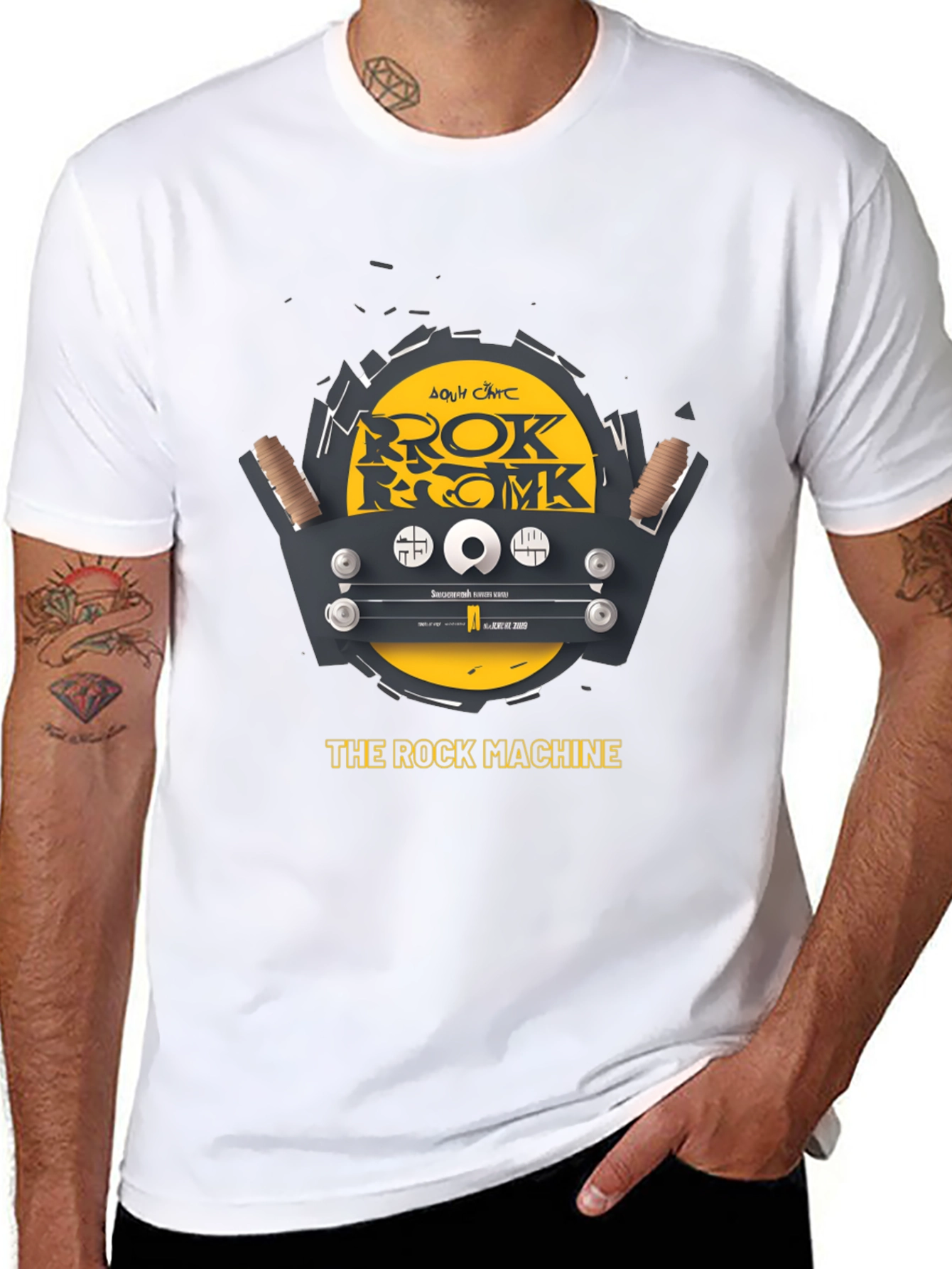 The Rock Machine Graphic Tee - Cool Band T-Shirt