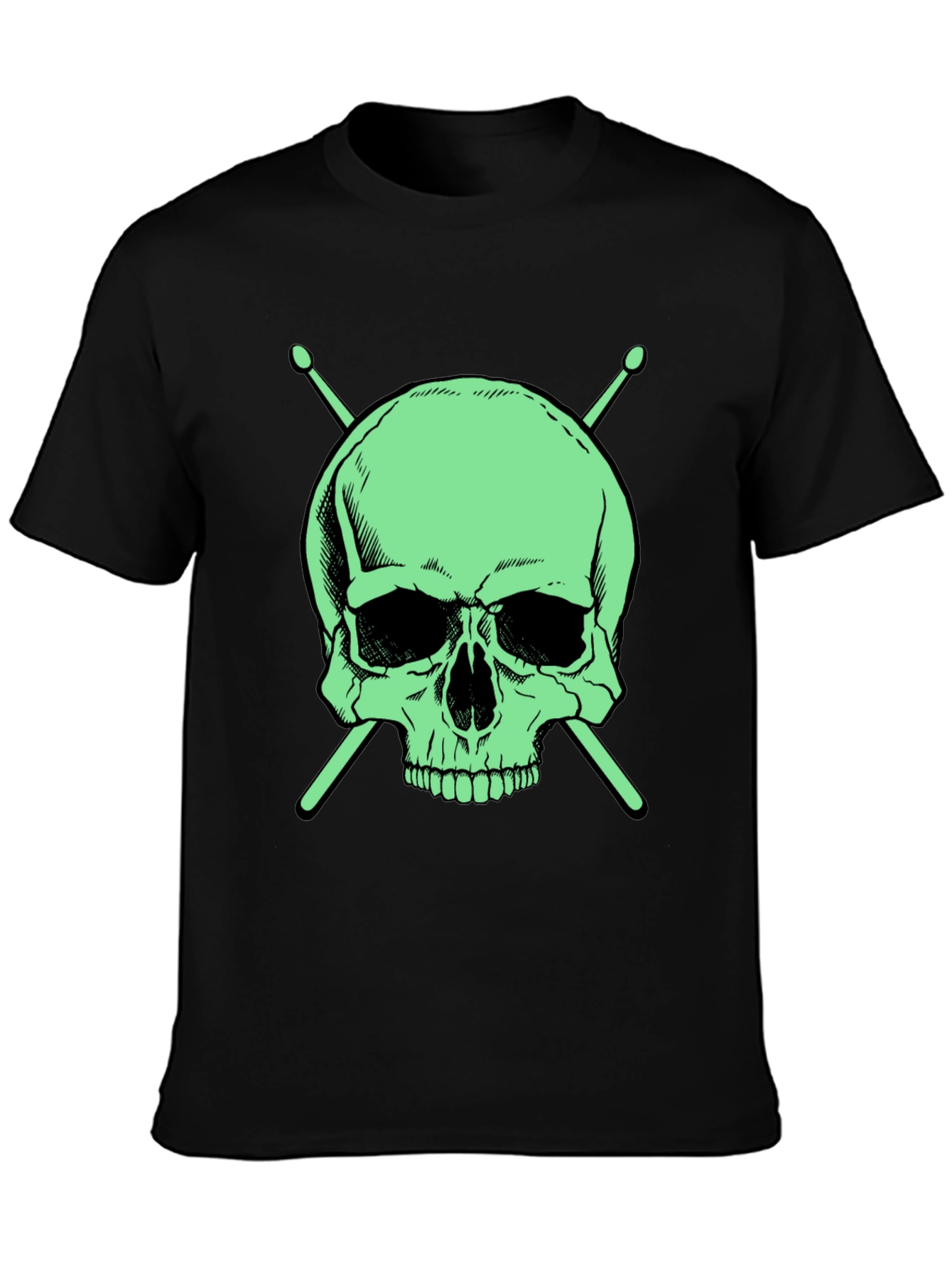 Skull & Drumsticks Graphic Tee