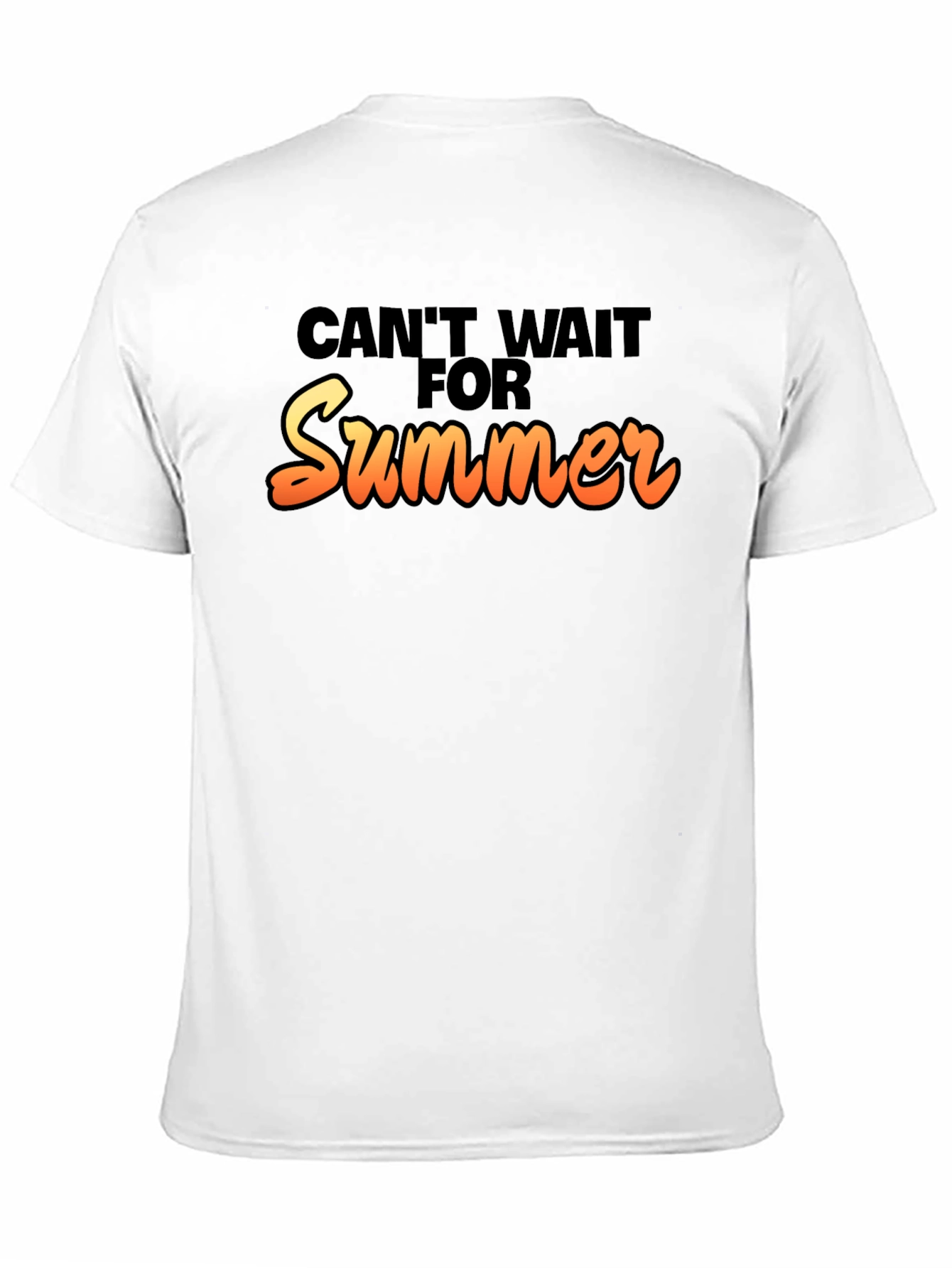 Cant Wait For Summer Black T-Shirt