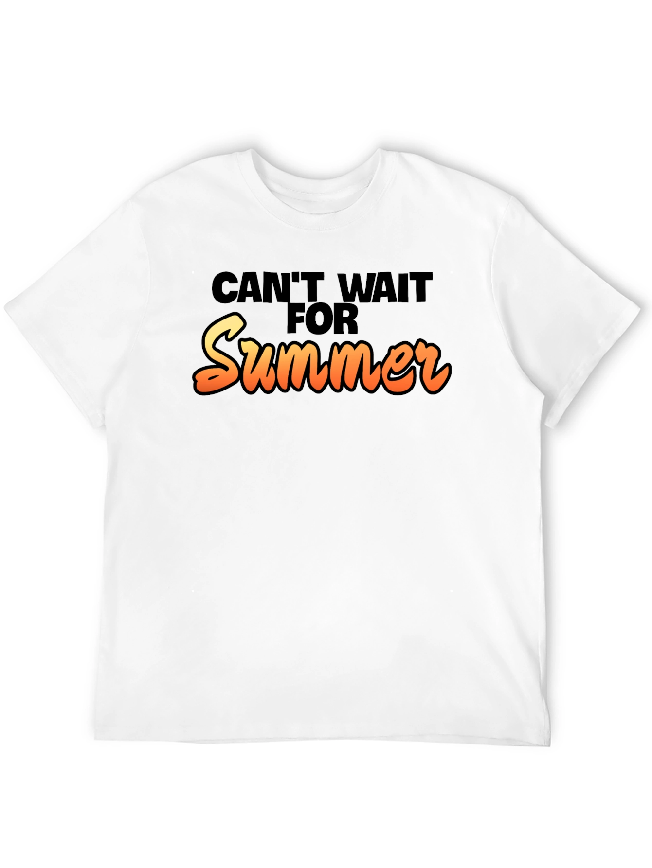 Cant Wait For Summer Black T-Shirt