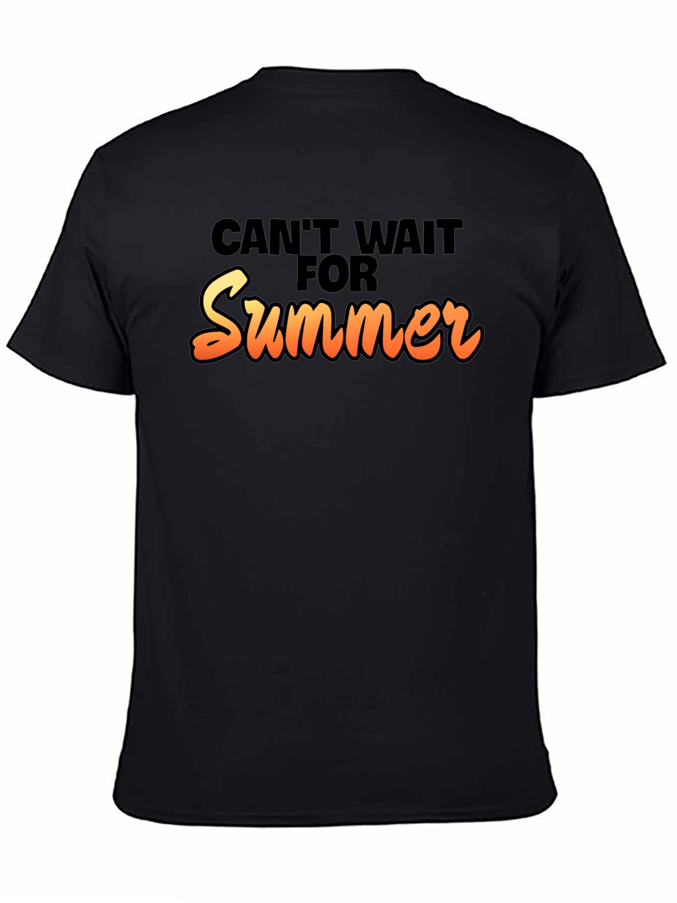 Cant Wait For Summer Black T-Shirt