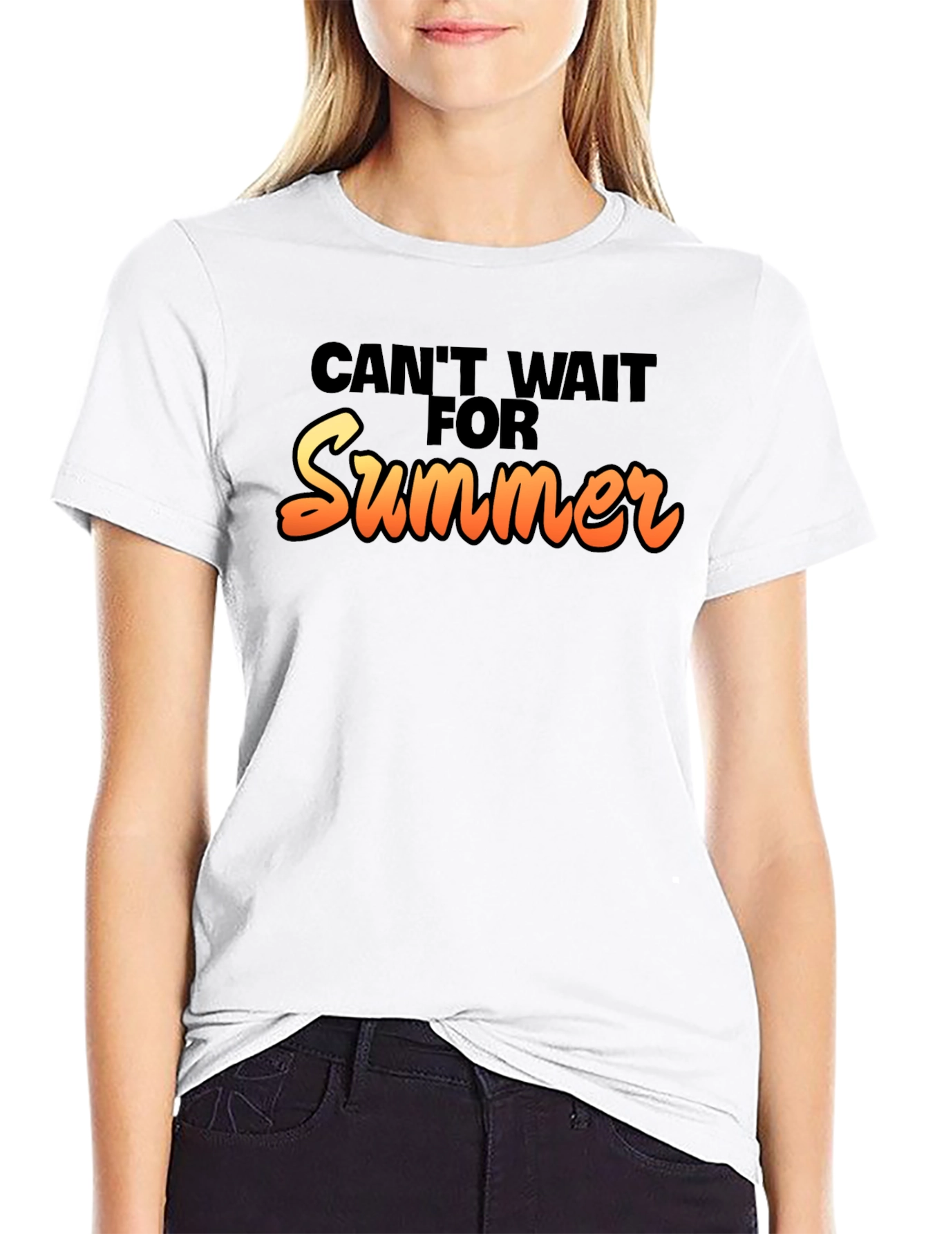 Cant Wait For Summer Black T-Shirt