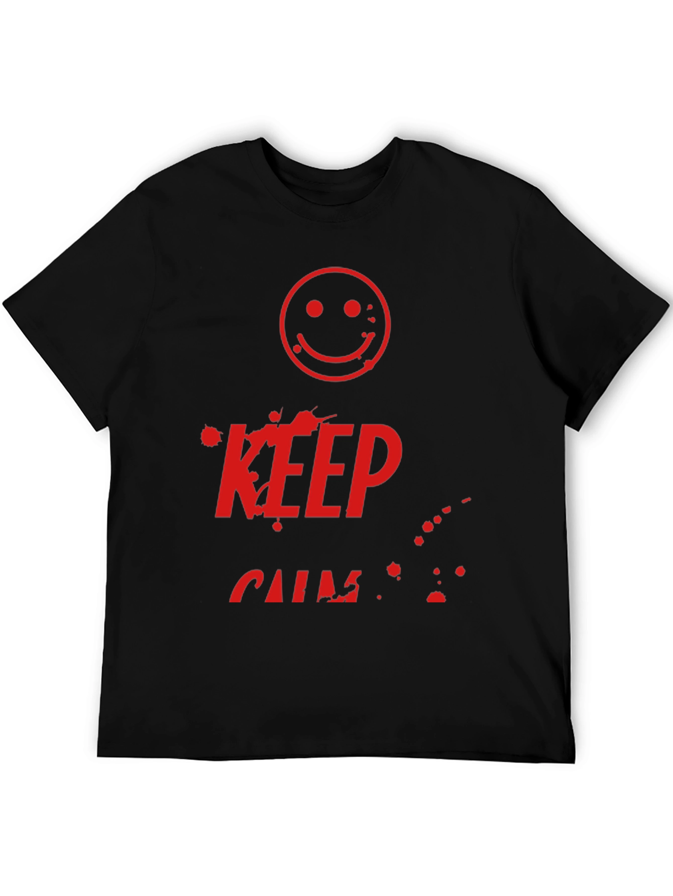 Keep Calm Smiley Face Graphic Tee