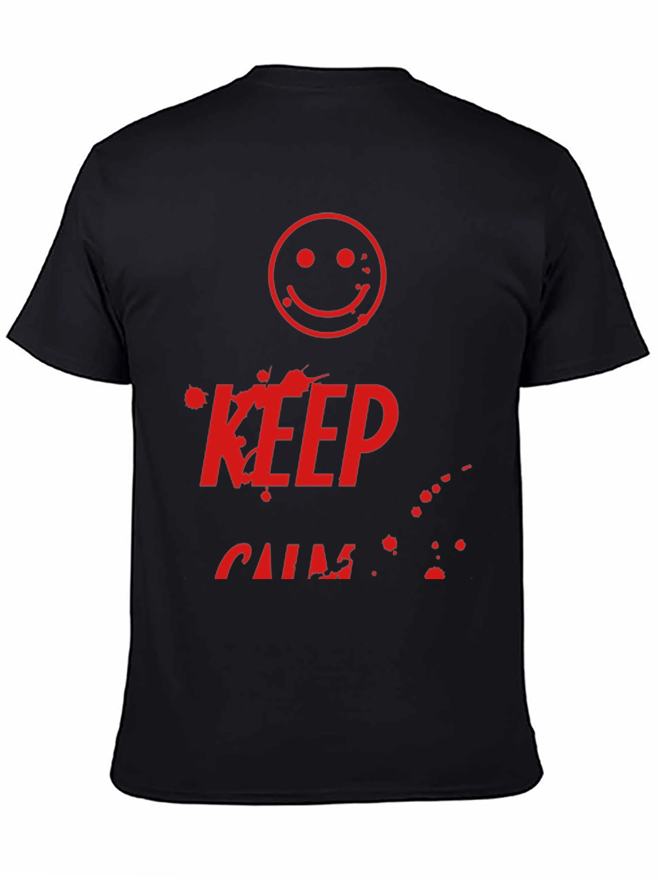 Keep Calm Smiley Face Graphic Tee