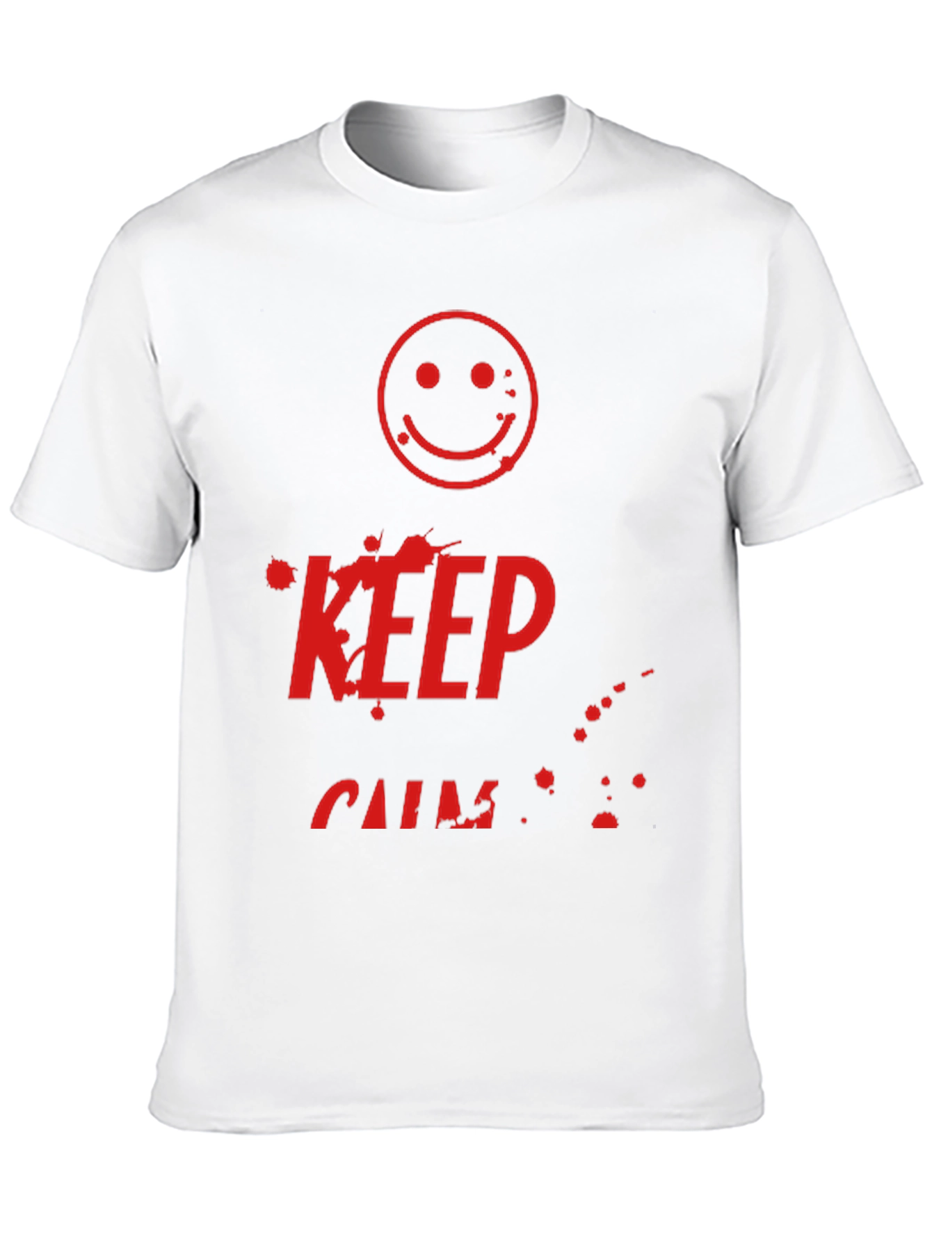 Keep Calm Smiley Face Graphic Tee