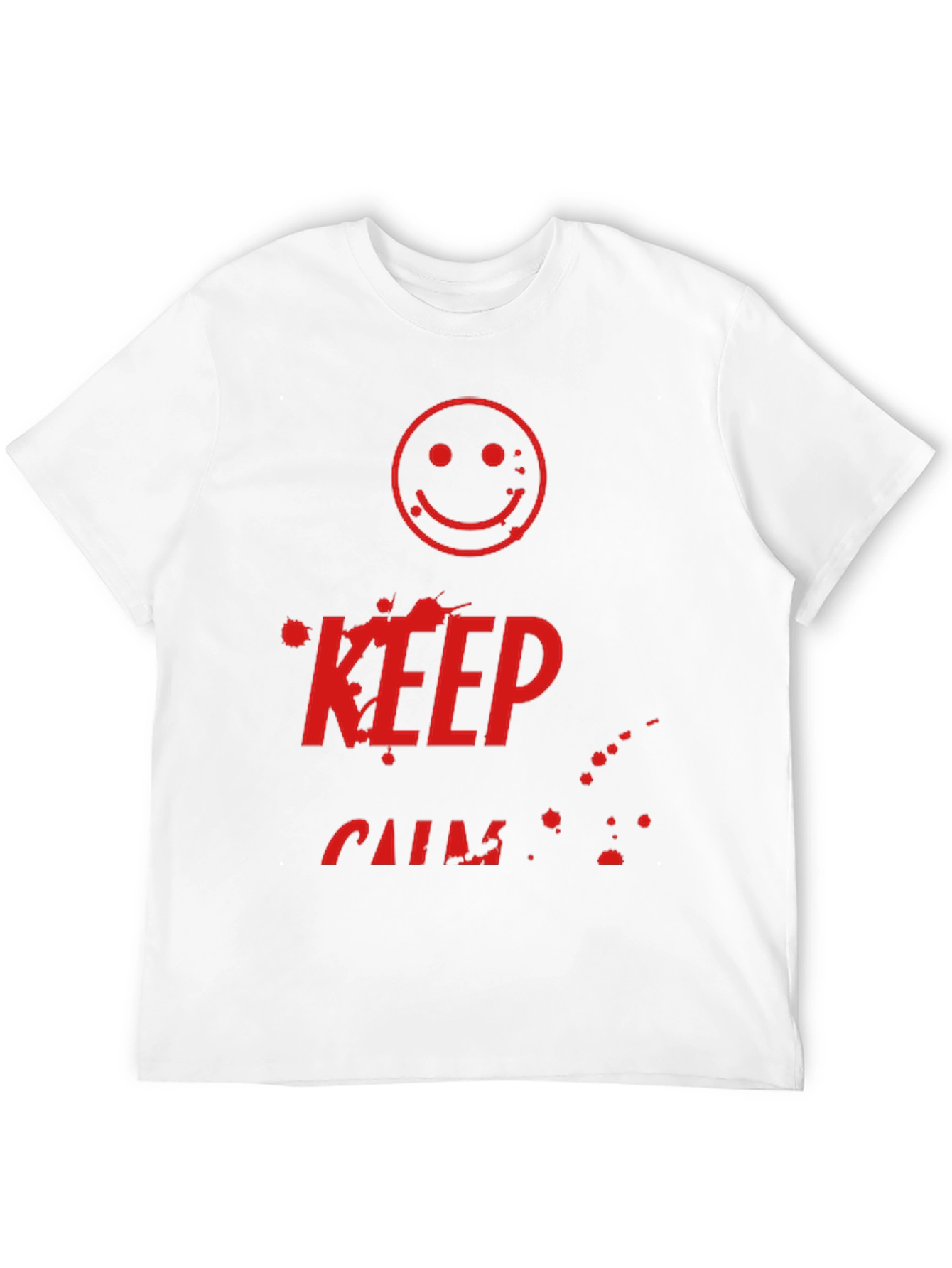 Keep Calm Smiley Face Graphic Tee