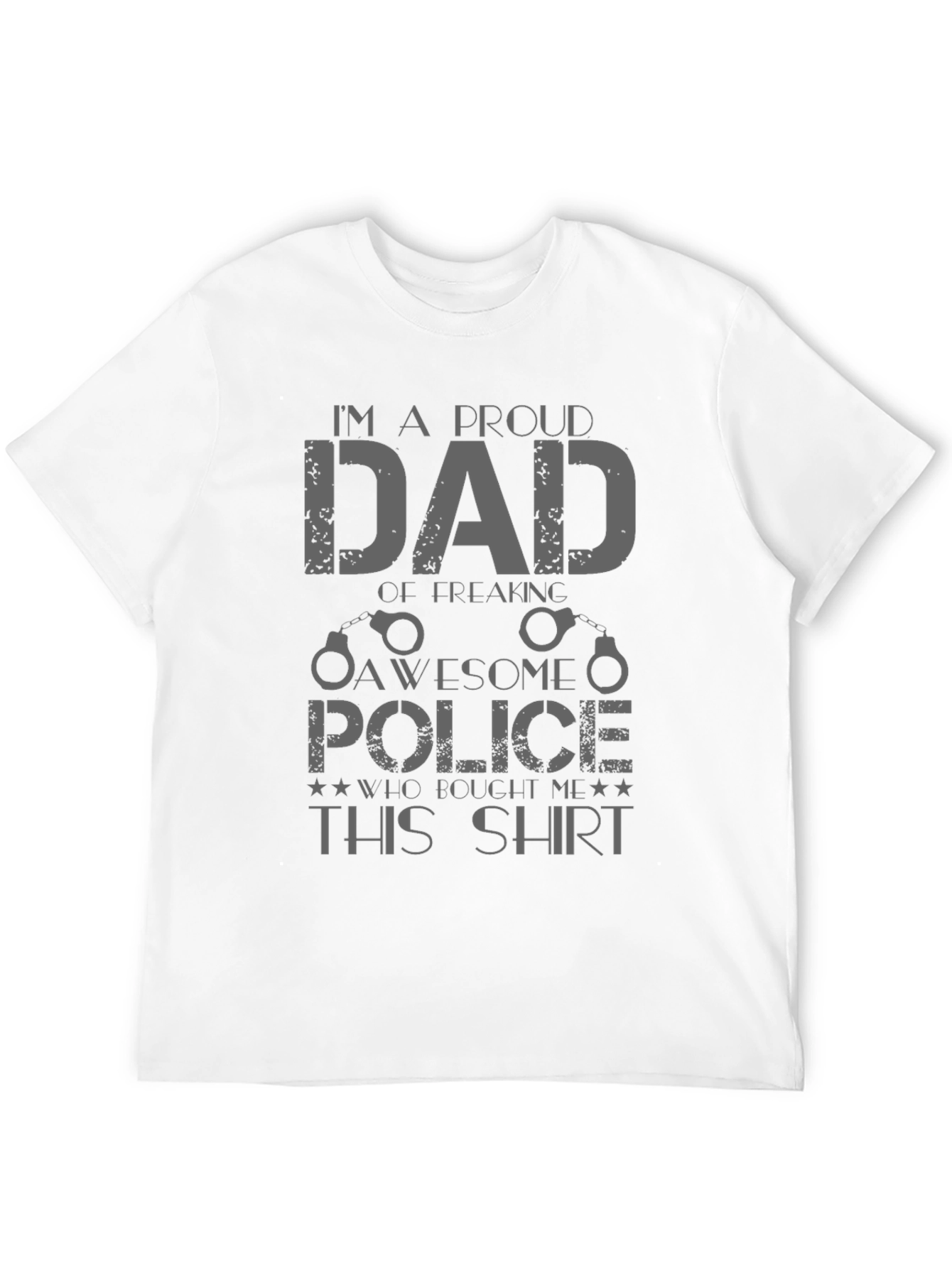 Proud Dad of Awesome Police T-Shirt