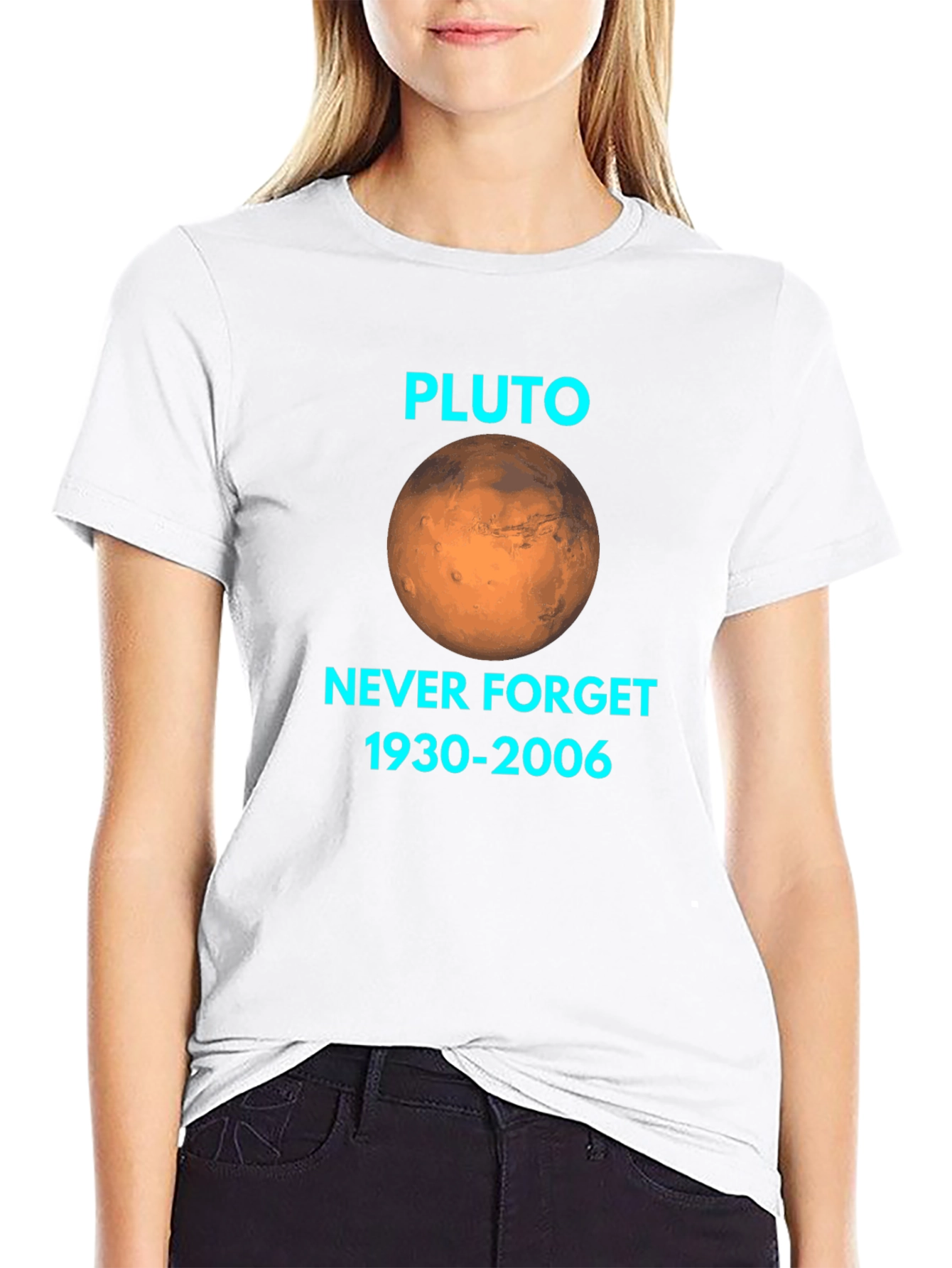 Pluto Never Forget Black Graphic T-Shirt