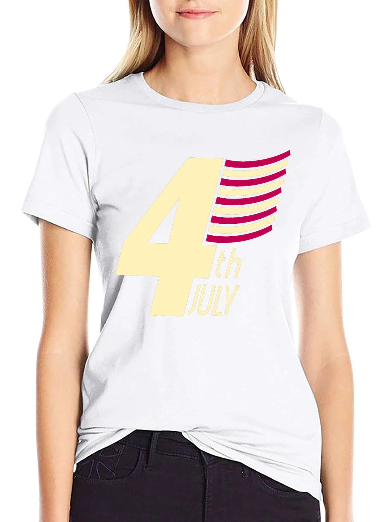 4th of July Graphic T-Shirt - Black