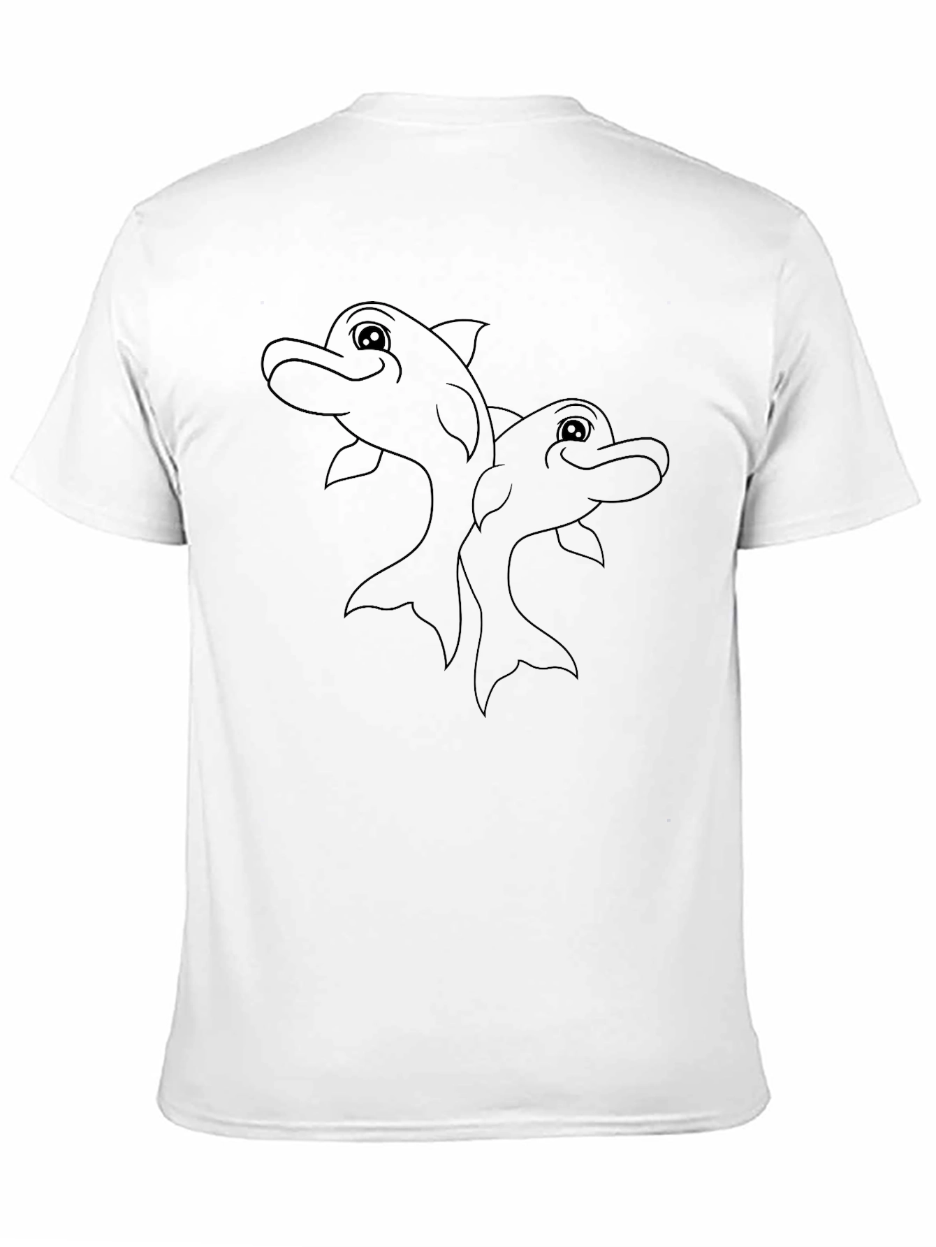 Black Dolphins Graphic Tee - Mens Casual