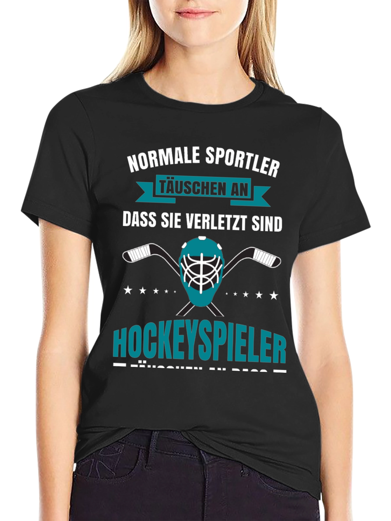 Funny Hockey Player T-Shirt - German Text