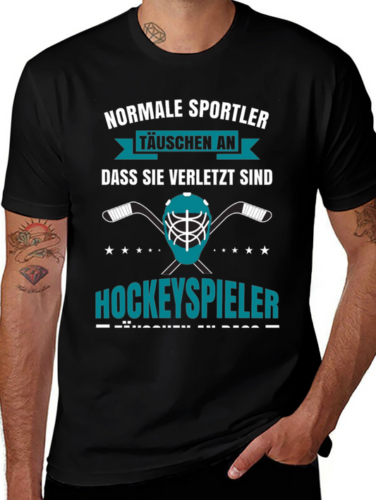 Funny Hockey Player T-Shirt - German Text