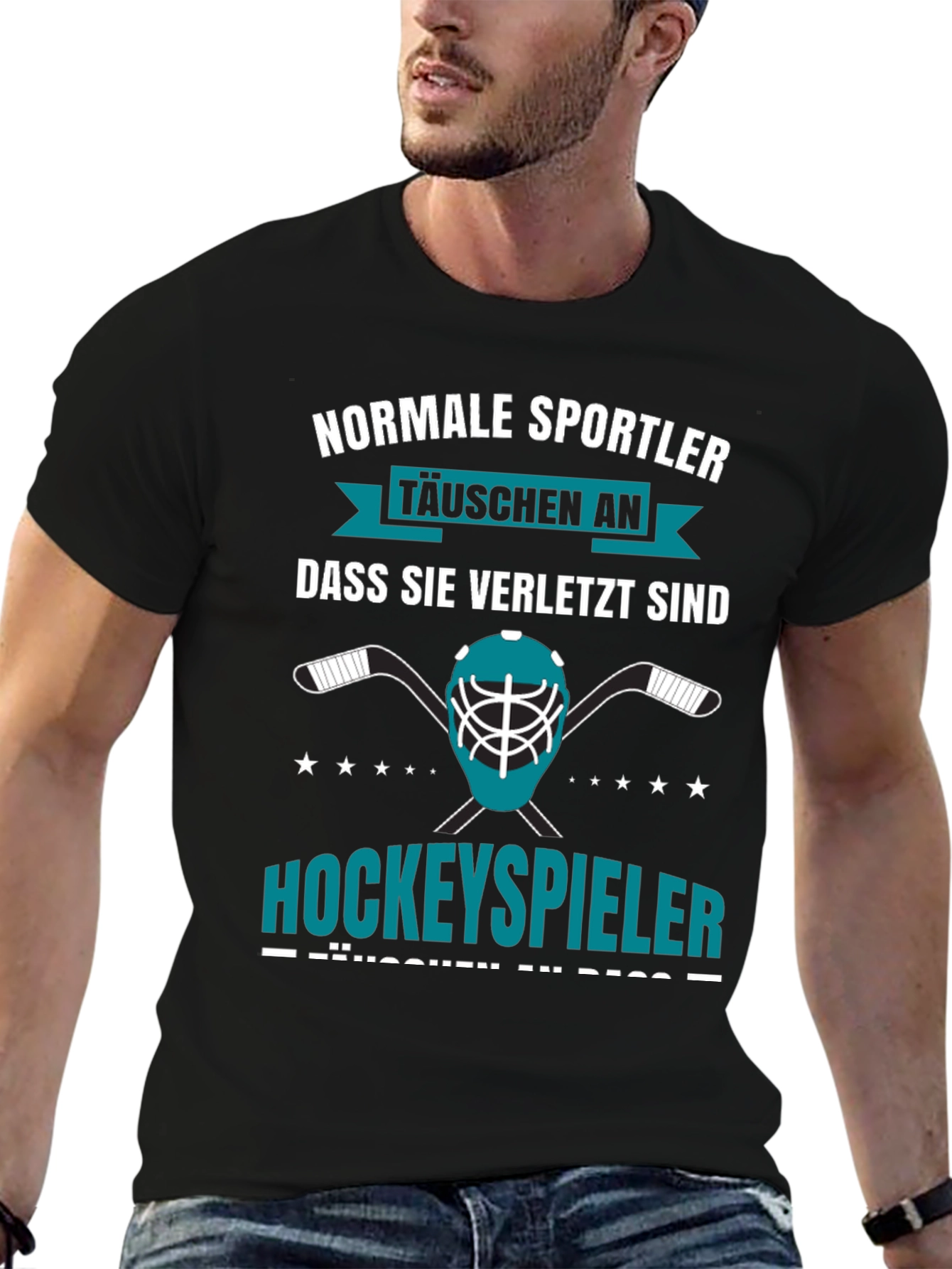 Funny Hockey Player T-Shirt - German Text