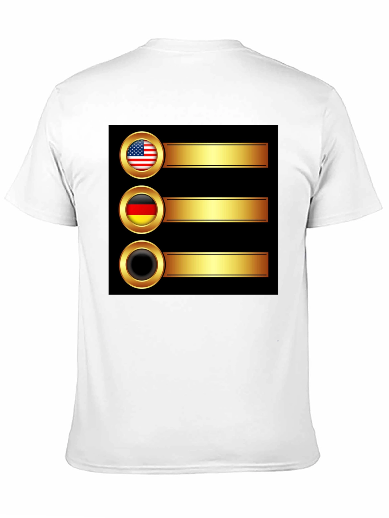 USA Germany T-Shirt Novelty Gold
