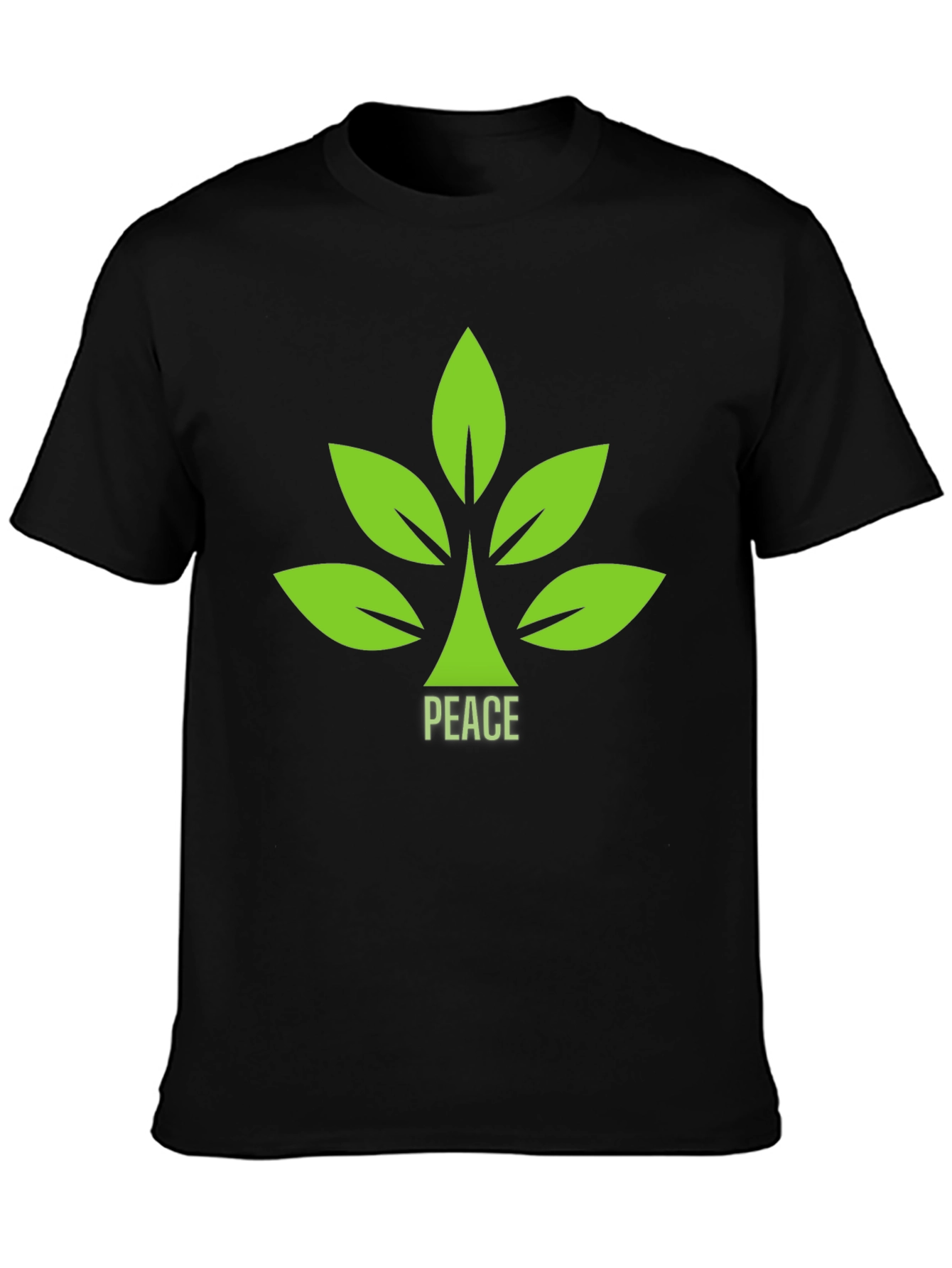 Peace Leaf Graphic T-Shirt - Stylish & Comfortable