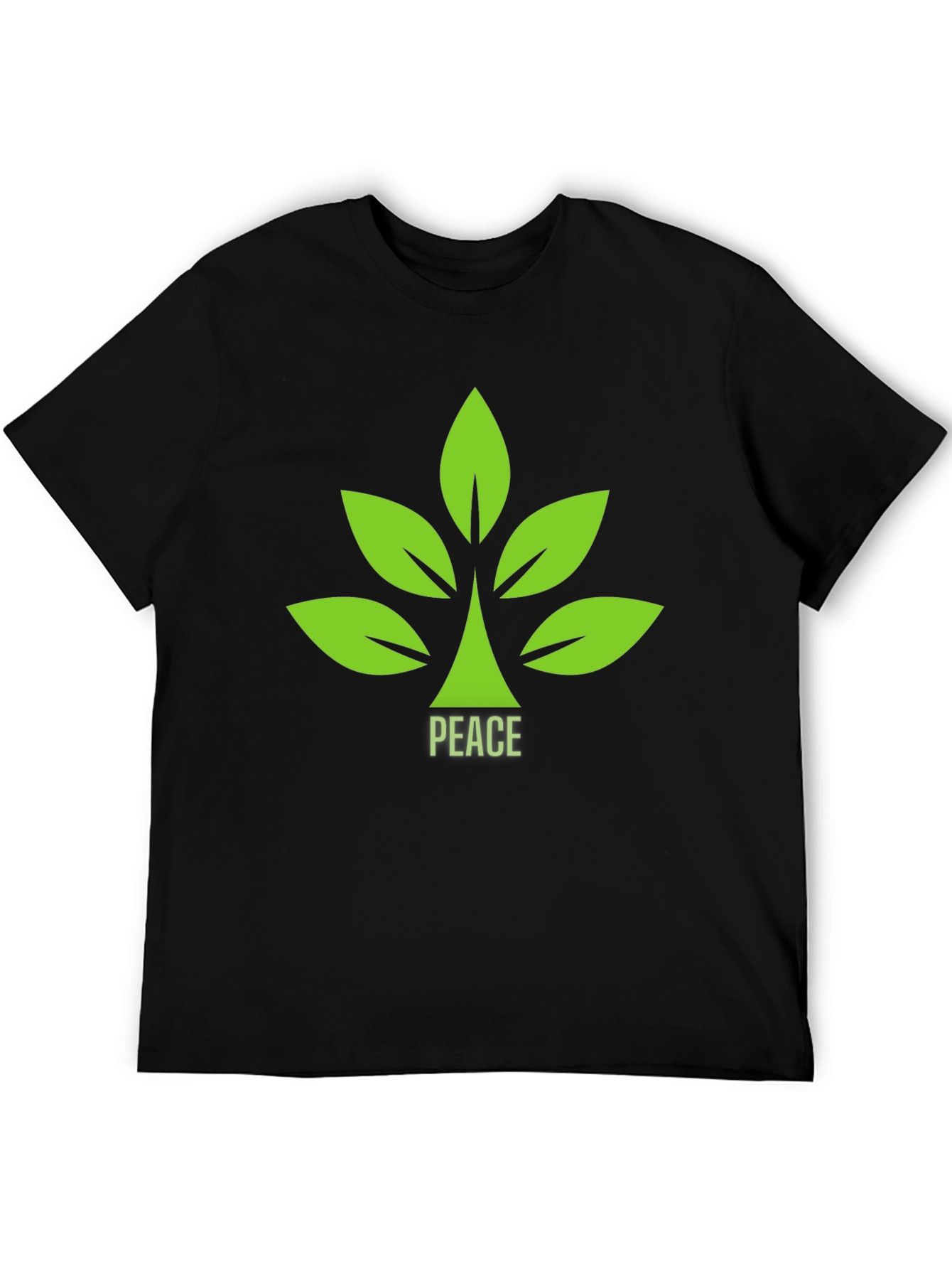 Peace Leaf Graphic T-Shirt - Stylish & Comfortable