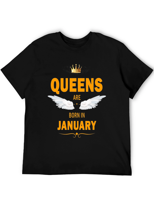 Queens Are Born In January T-Shirt