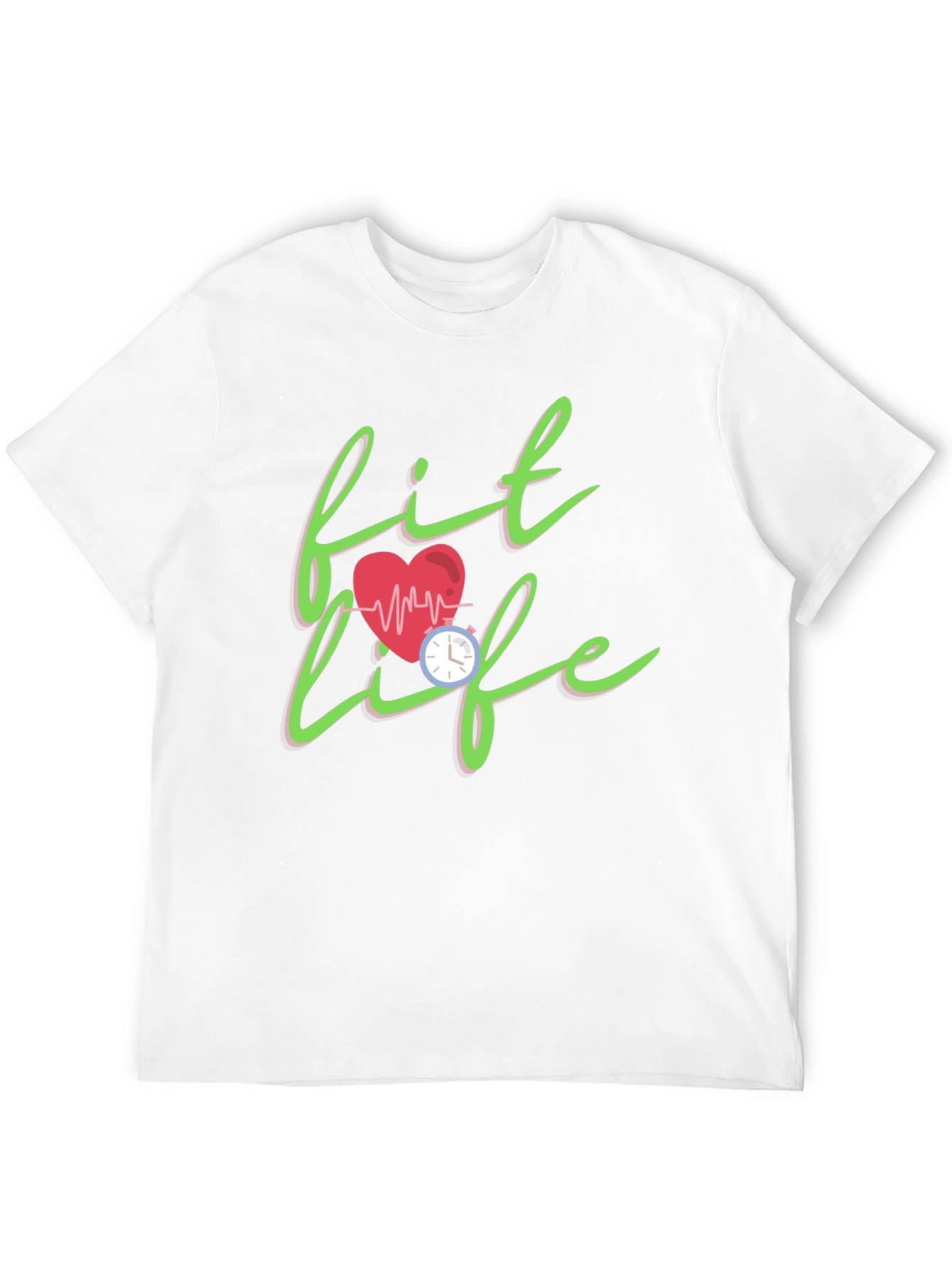 Fit Life Graphic Tee - Stylish Fitness Motivation