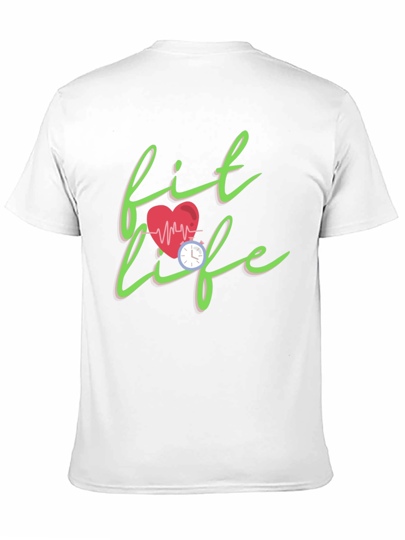 Fit Life Graphic Tee - Stylish Fitness Motivation