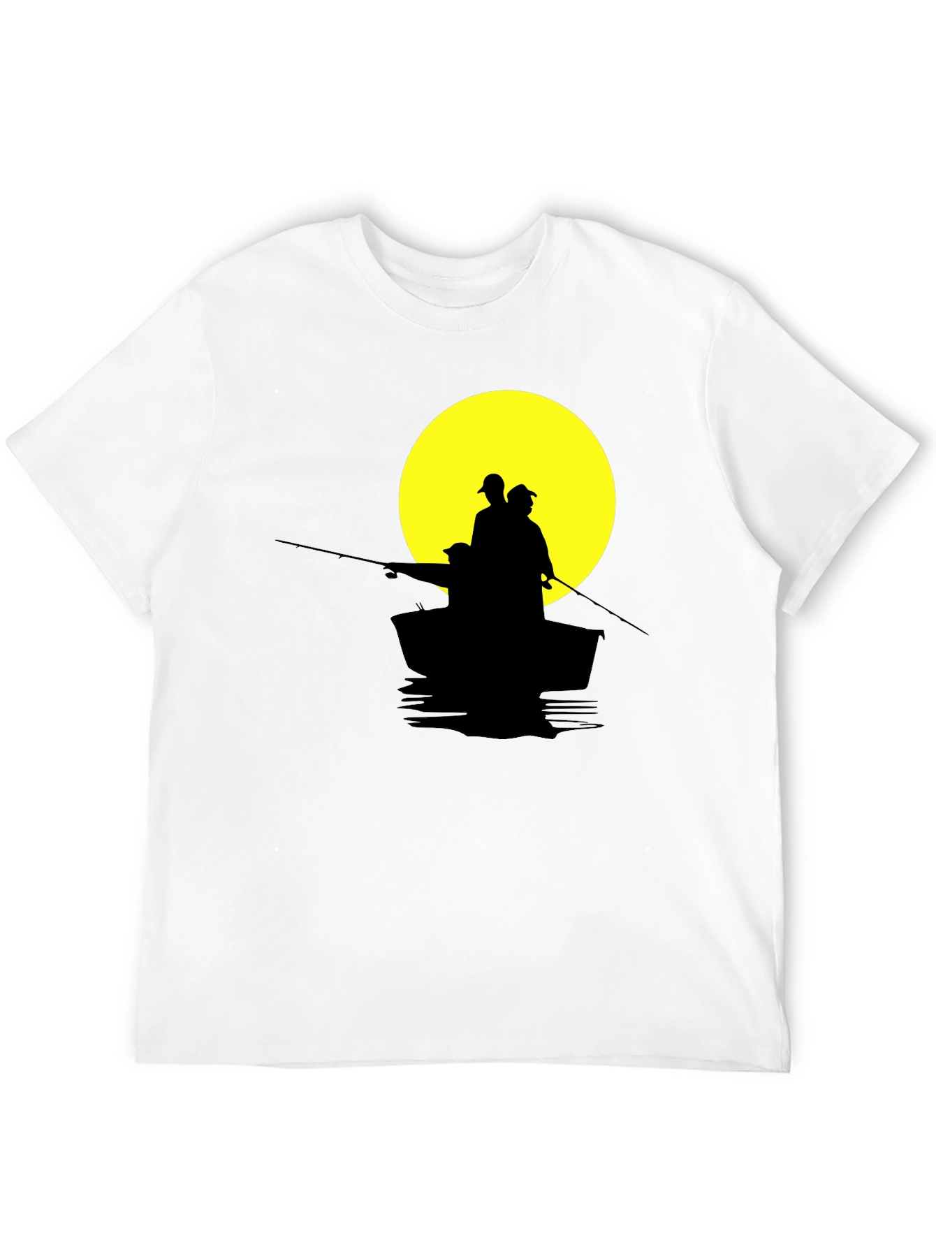 Fishing Boat Silhouette T-Shirt