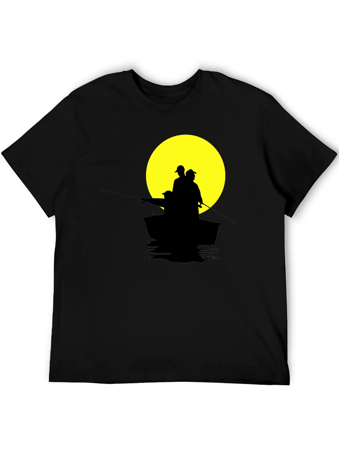 Fishing Boat Silhouette T-Shirt