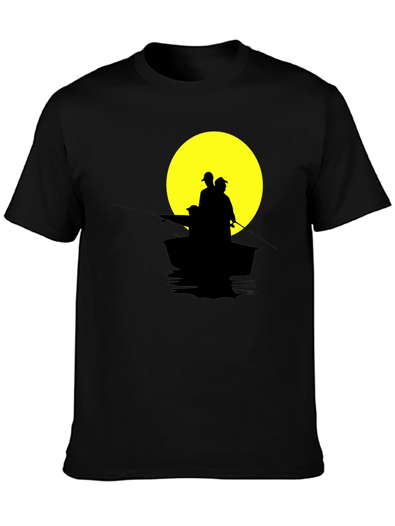 Fishing Boat Silhouette T-Shirt