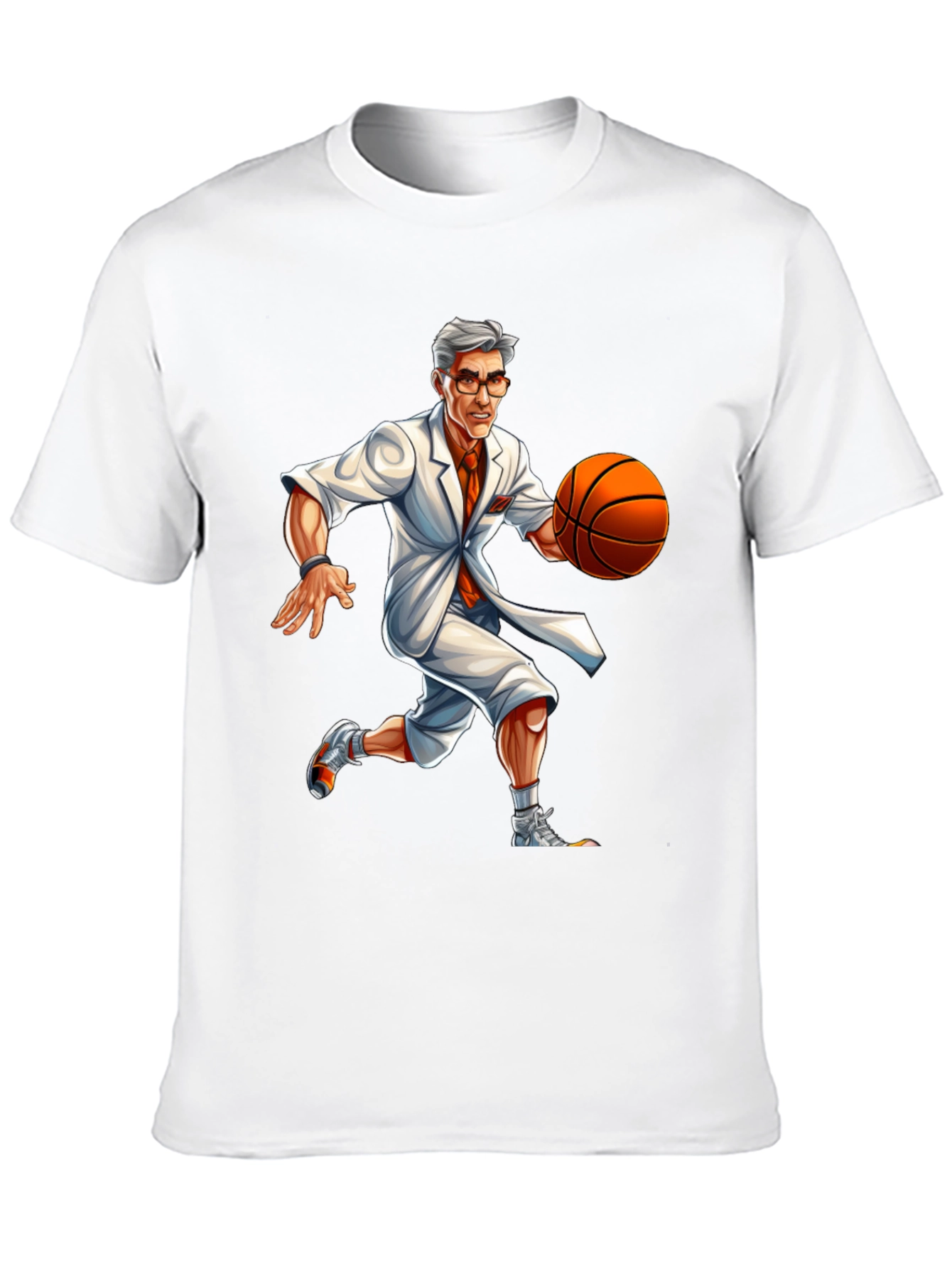 Colonel Sanders Basketball T-Shirt - Novelty Tee
