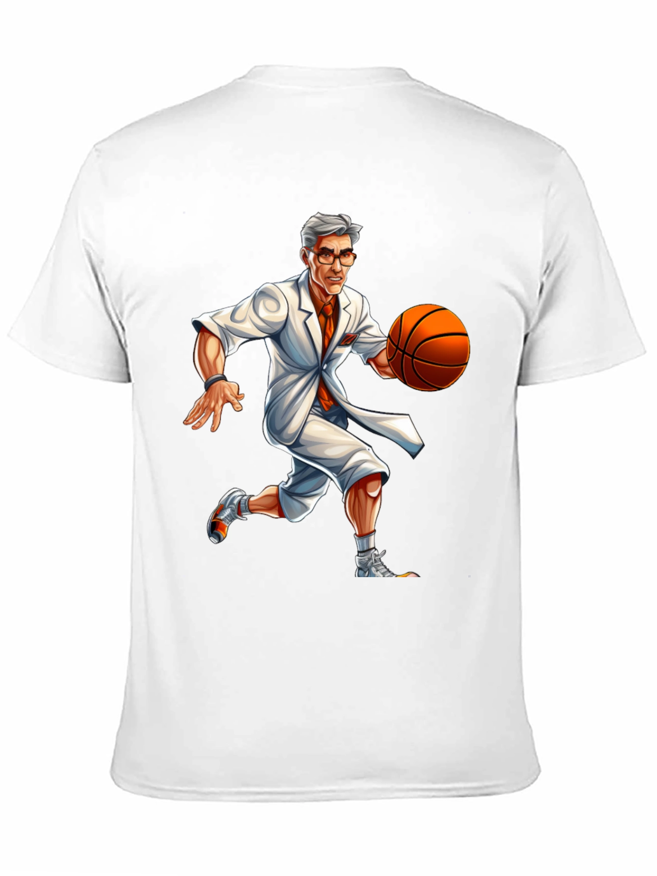 Colonel Sanders Basketball T-Shirt - Novelty Tee