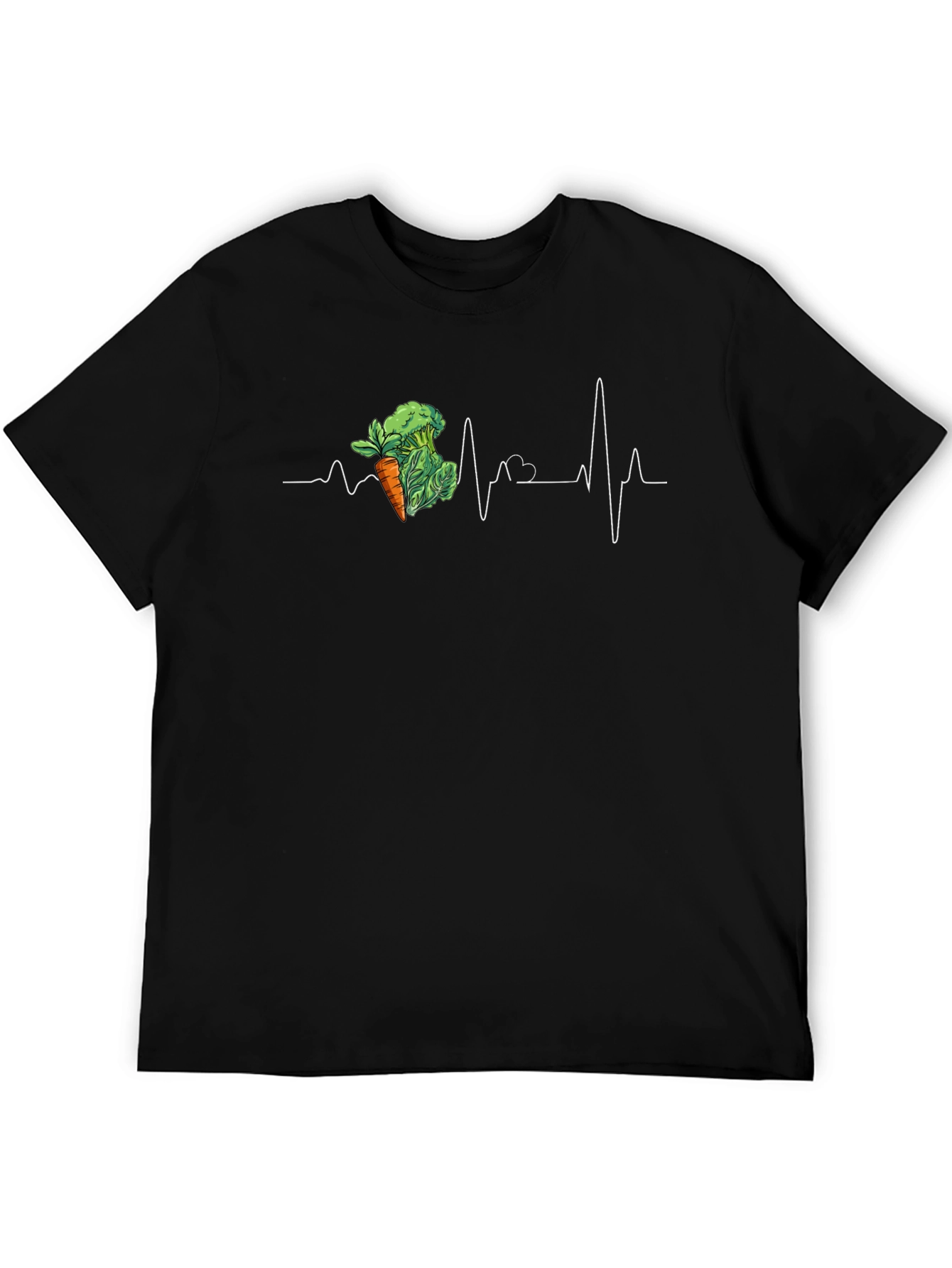 Vegan Heartbeat Graphic Tee - Health & Lifestyle