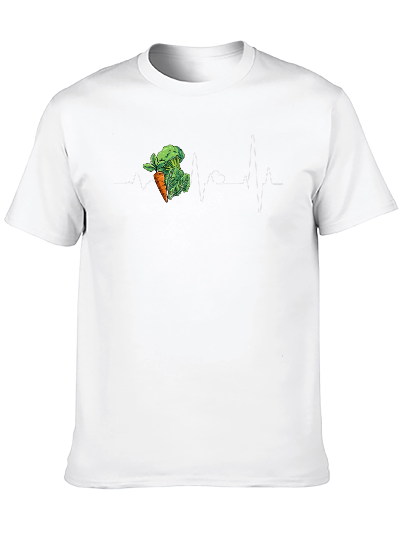 Vegan Heartbeat Graphic Tee - Health & Lifestyle