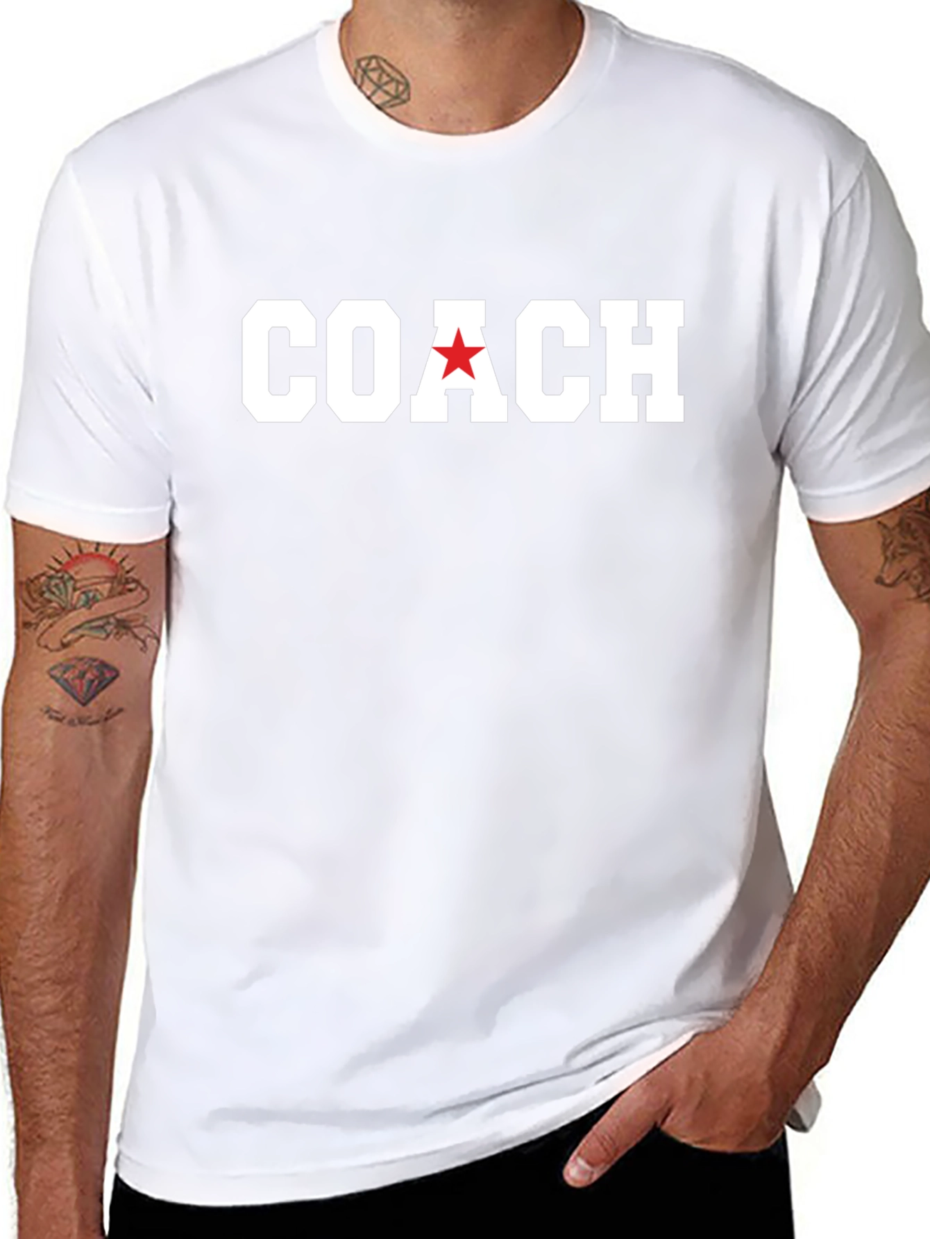 Coach T-Shirt with Red Star