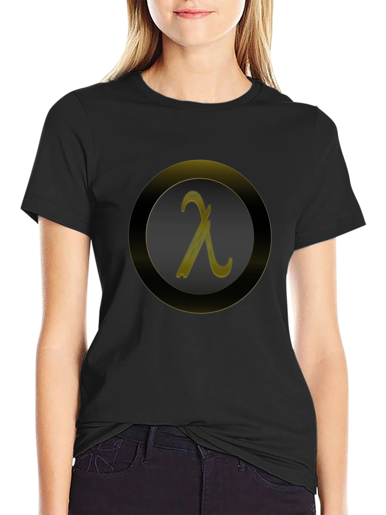 Lambda Symbol Graphic Tee - Modern Geek Chic