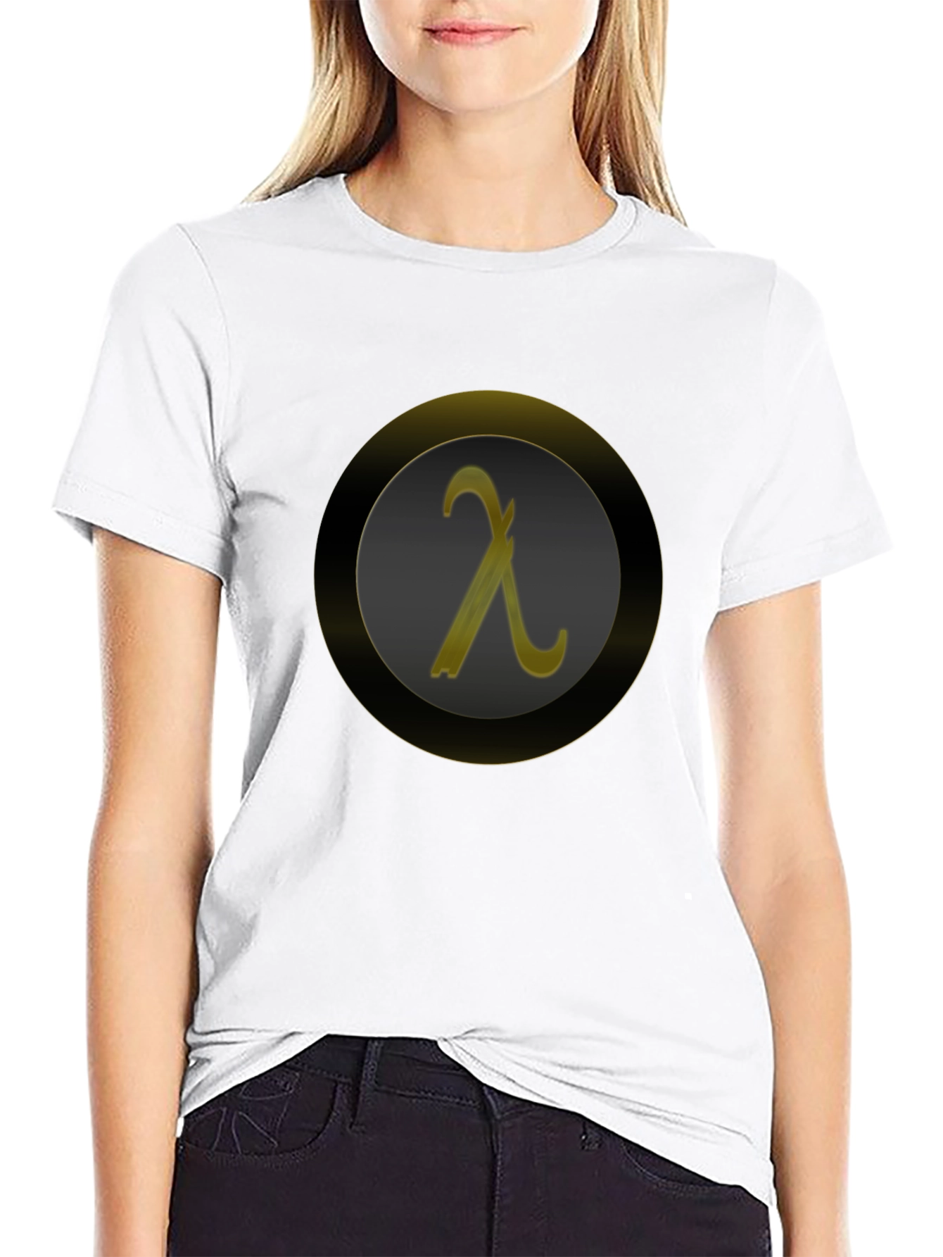 Lambda Symbol Graphic Tee - Modern Geek Chic