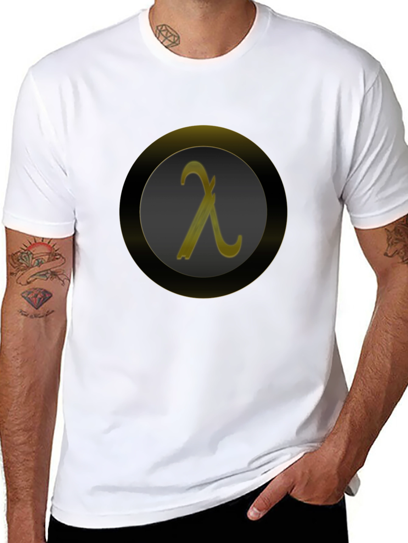 Lambda Symbol Graphic Tee - Modern Geek Chic