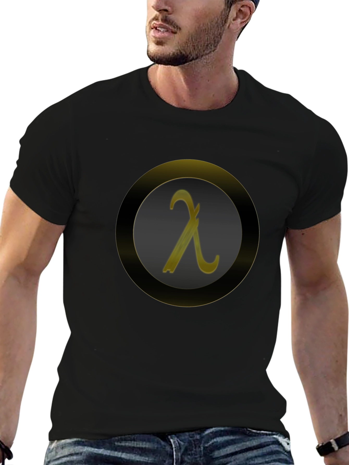 Lambda Symbol Graphic Tee - Modern Geek Chic
