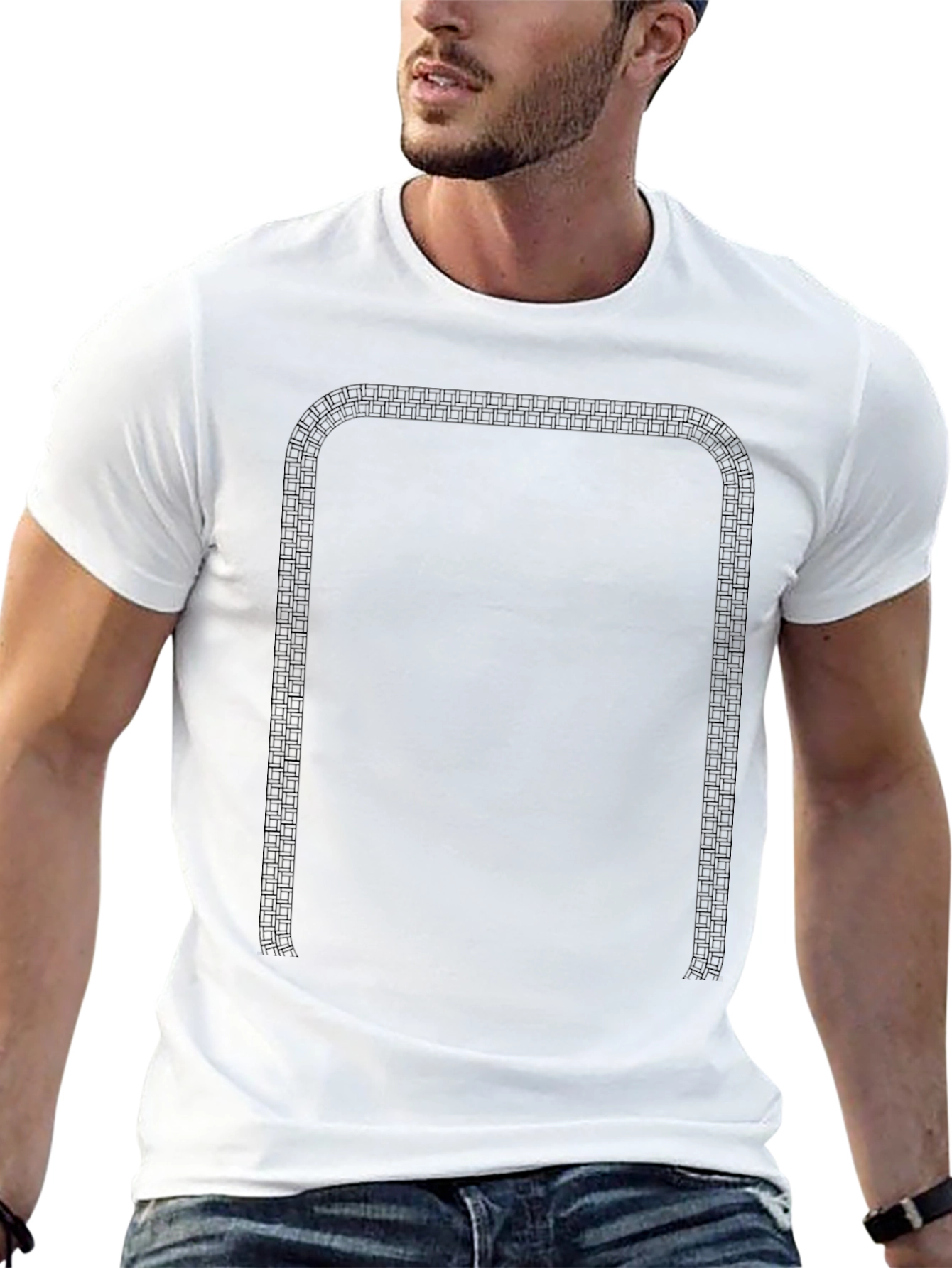 Stylish Black Graphic Print T-Shirt